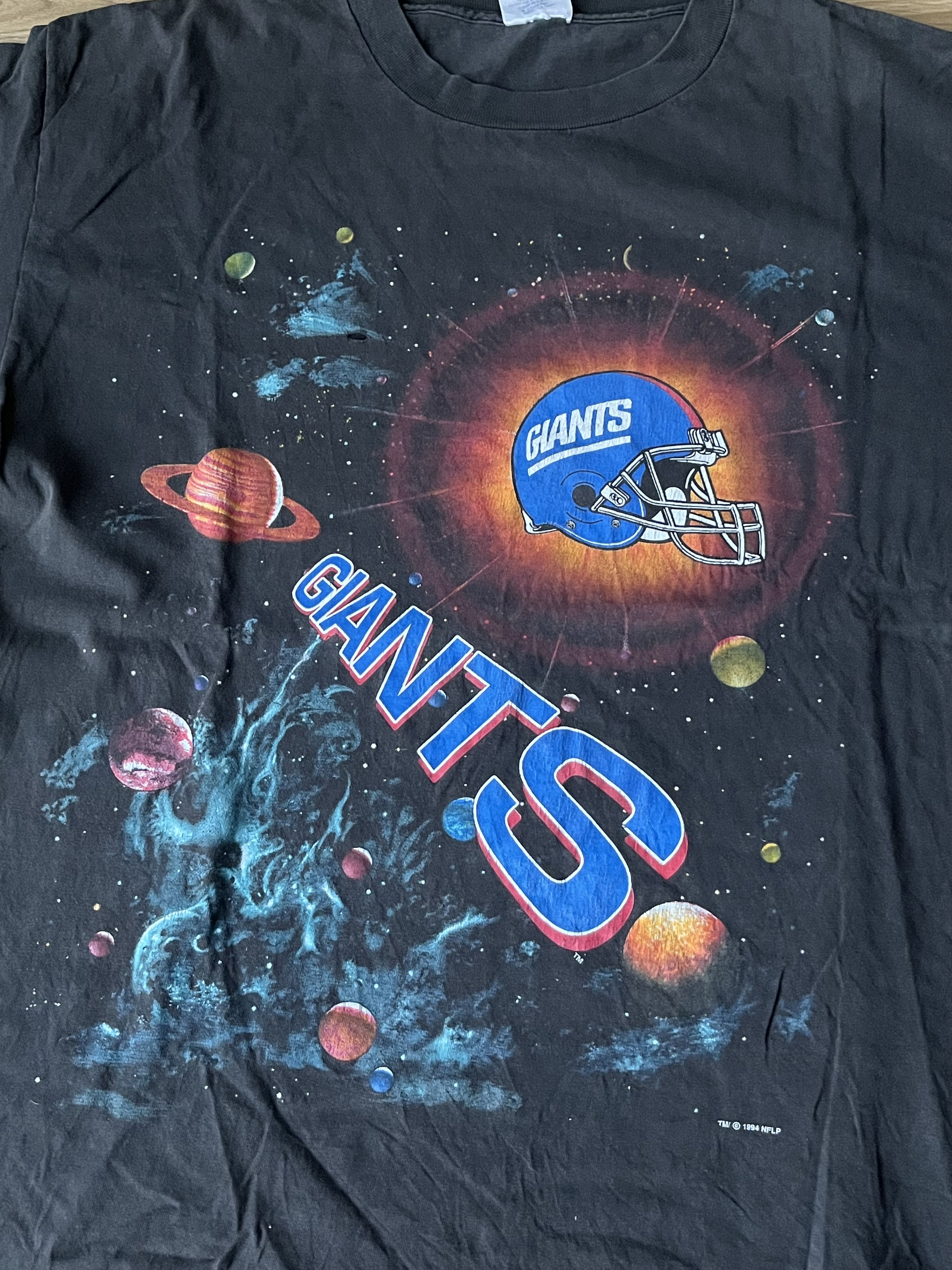 NFL Vintage 90s York Giants Space Graphic Football Shirt XL. Size US XL / EU 56 / 4 - 3 Thumbnail