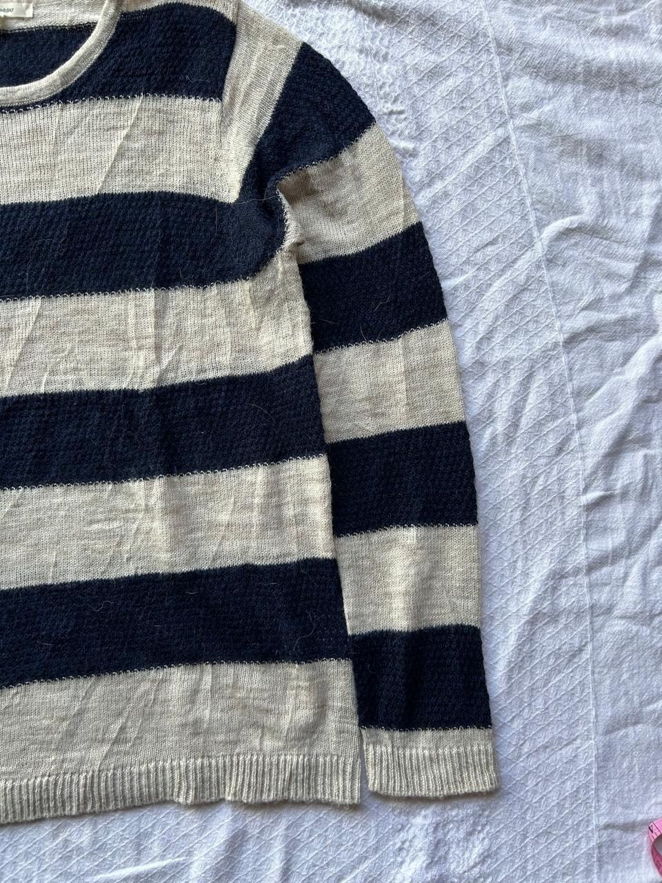 Japanese Brand Good day japanese knitted striped longlseeve Size US M / EU 48-50 / 2 - 8 Thumbnail