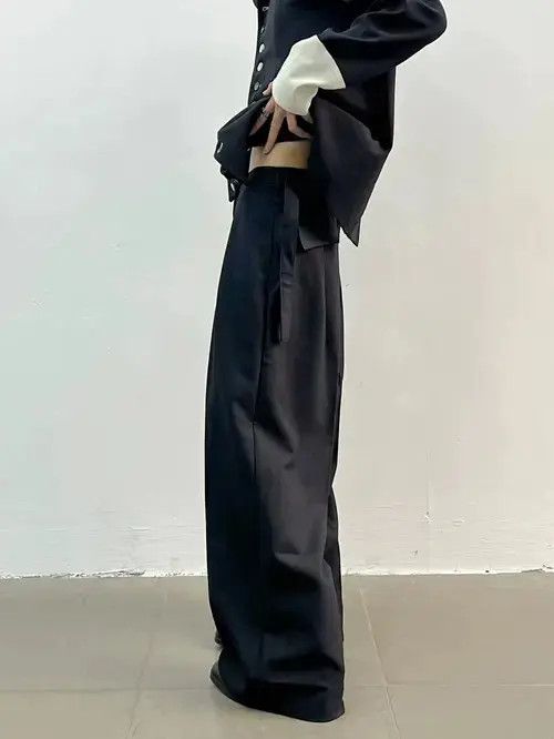 Jean Black retro wrap pants trousers Size US 30 / EU 46 - 5 Thumbnail