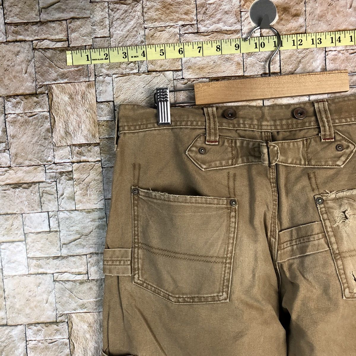 Dickies Dickies painter vintage buckle back Brown Casual Pants #A576 Size US 31 - 4 Thumbnail