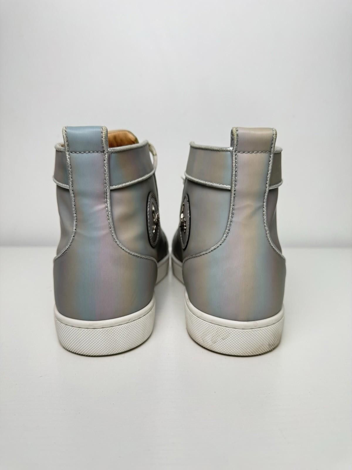 Christian Louboutin Christian Louboutin Louis Orlato Flat Calf Grey SZ 40.5 Size US 7.5 / EU 40-41 - 4 Thumbnail