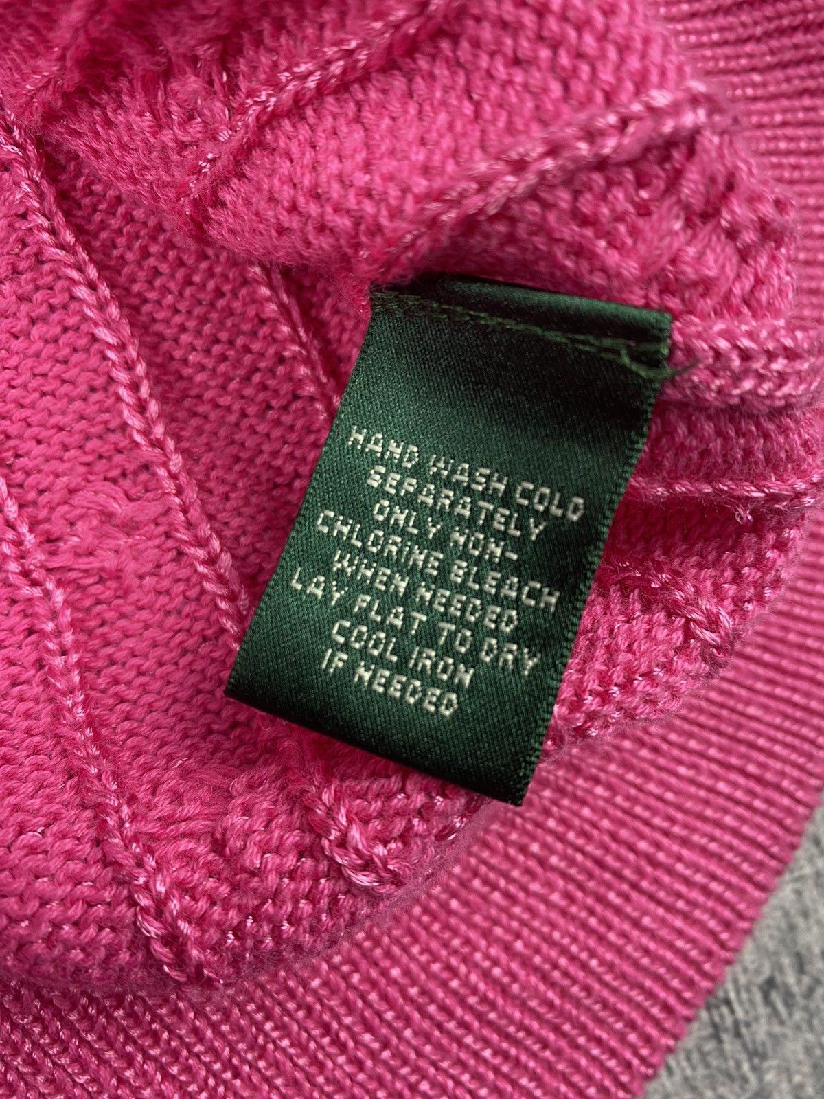 Polo Ralph Lauren Lauren Ralph Lauren Pink Sweater 3/4 Sleeves Scoop Neck Size XL / US 12-14 / IT 48-50 - 8 Thumbnail