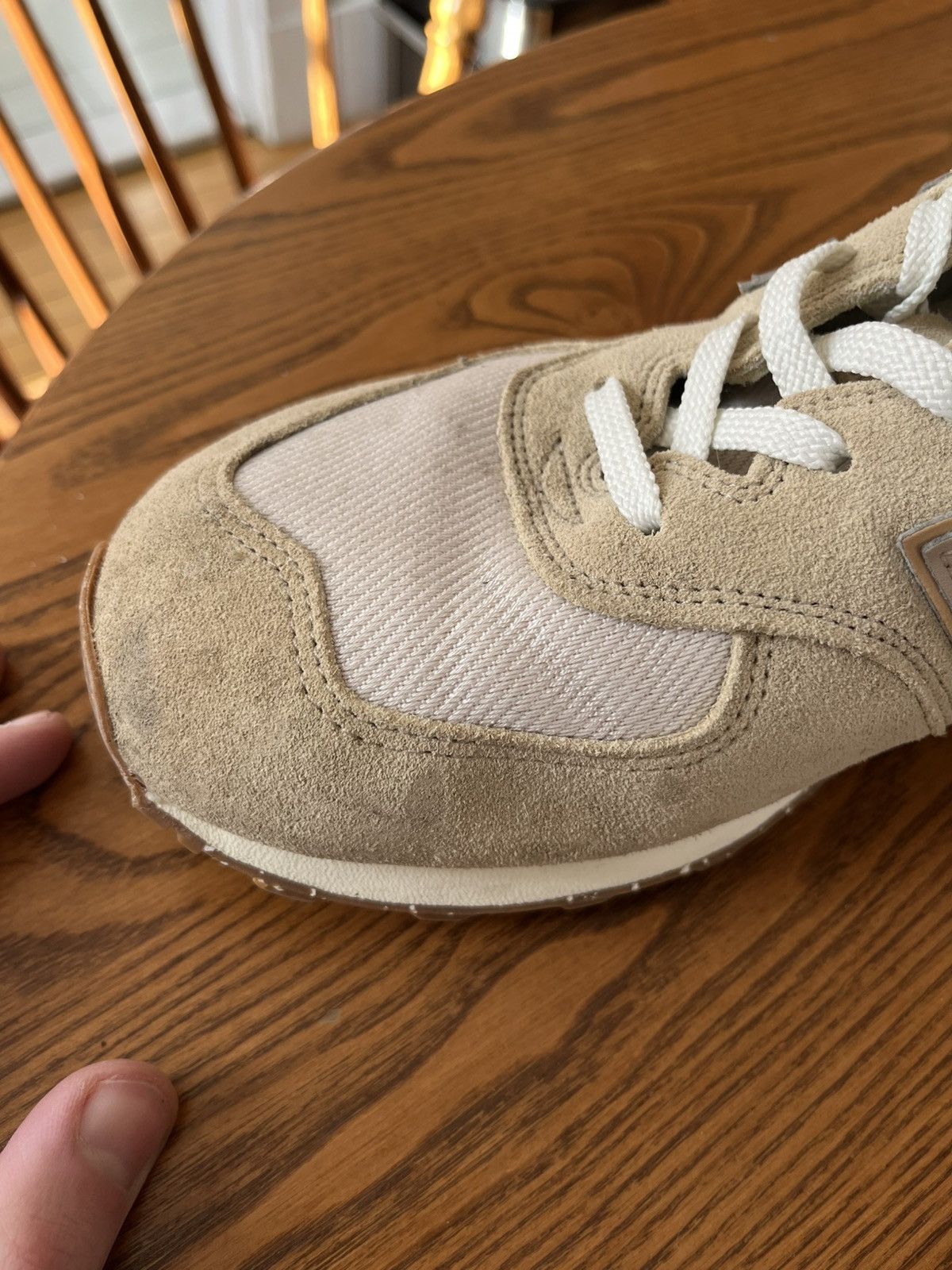 New Balance New Balance 574 Beige Size US 12 / EU 45 - 9 Thumbnail