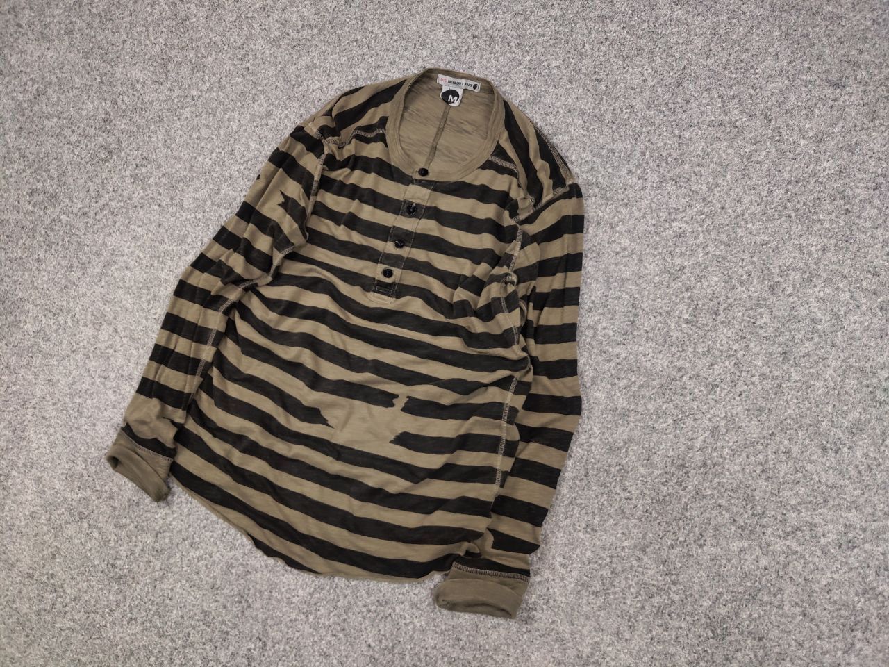 Levi's Vintage 90's Levis Engineered Military Striped Long Sleeve Size US M / EU 48-50 / 2 - 3 Thumbnail