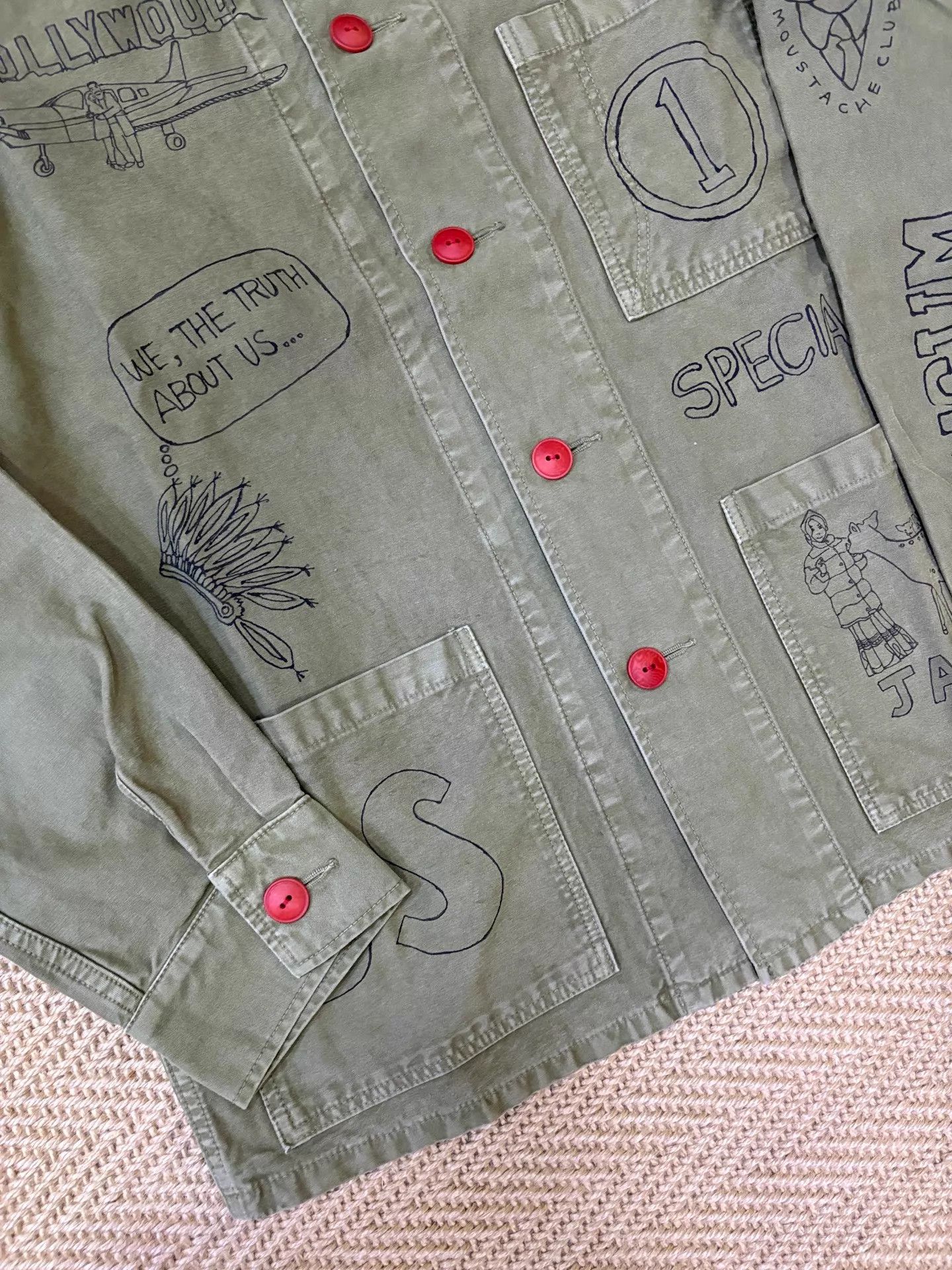 Visvim VISVIM TRAVAIL COVERALL SKETCHES FIL Washed Jacket M (2) Size US M / EU 48-50 / 2 - 3 Thumbnail
