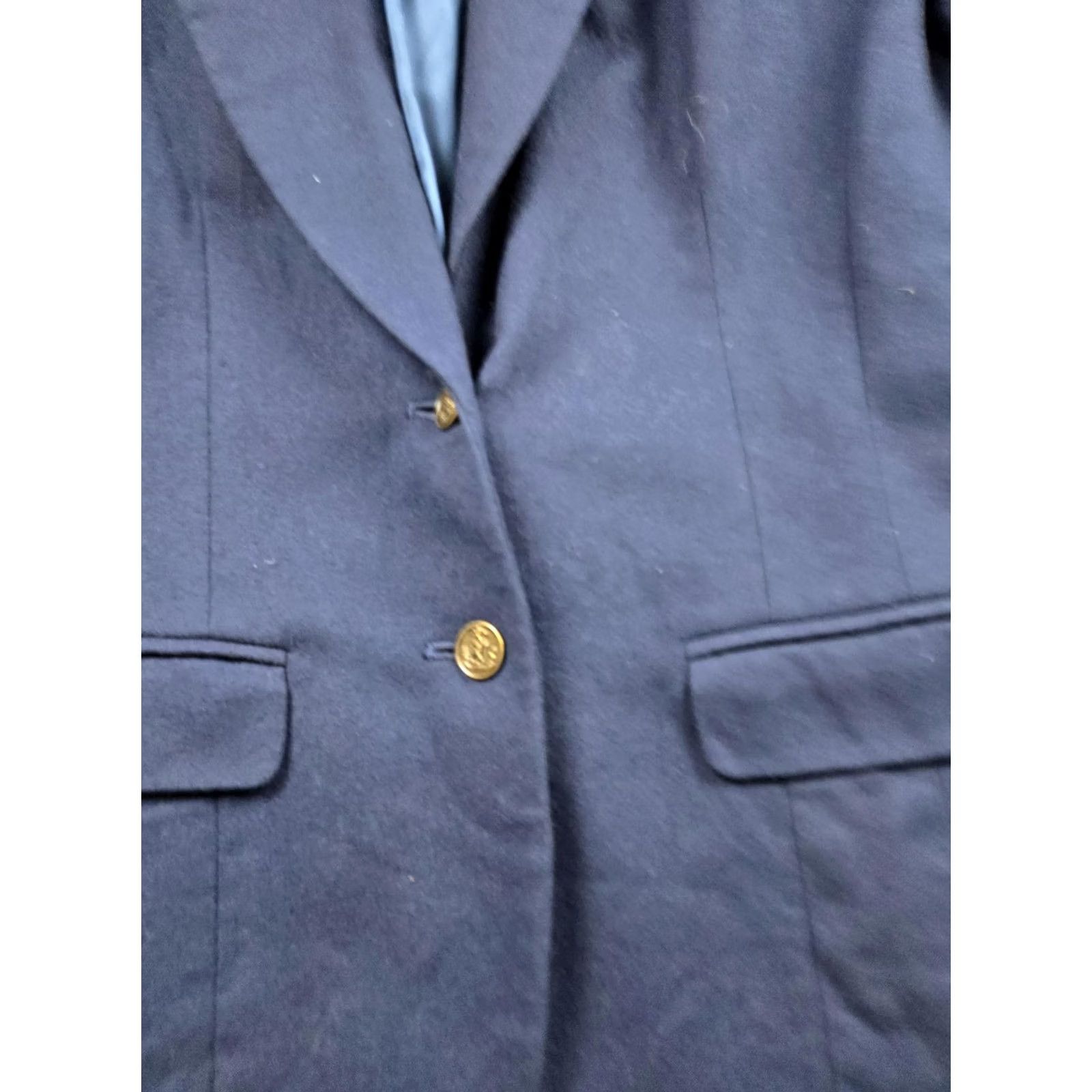 Pendleton VINTAGE Pendleton Blazer Womens XL Wool Navy Blue Button Sport Coat Jacket Size XL / US 12-14 / IT 48-50 - 7 Thumbnail