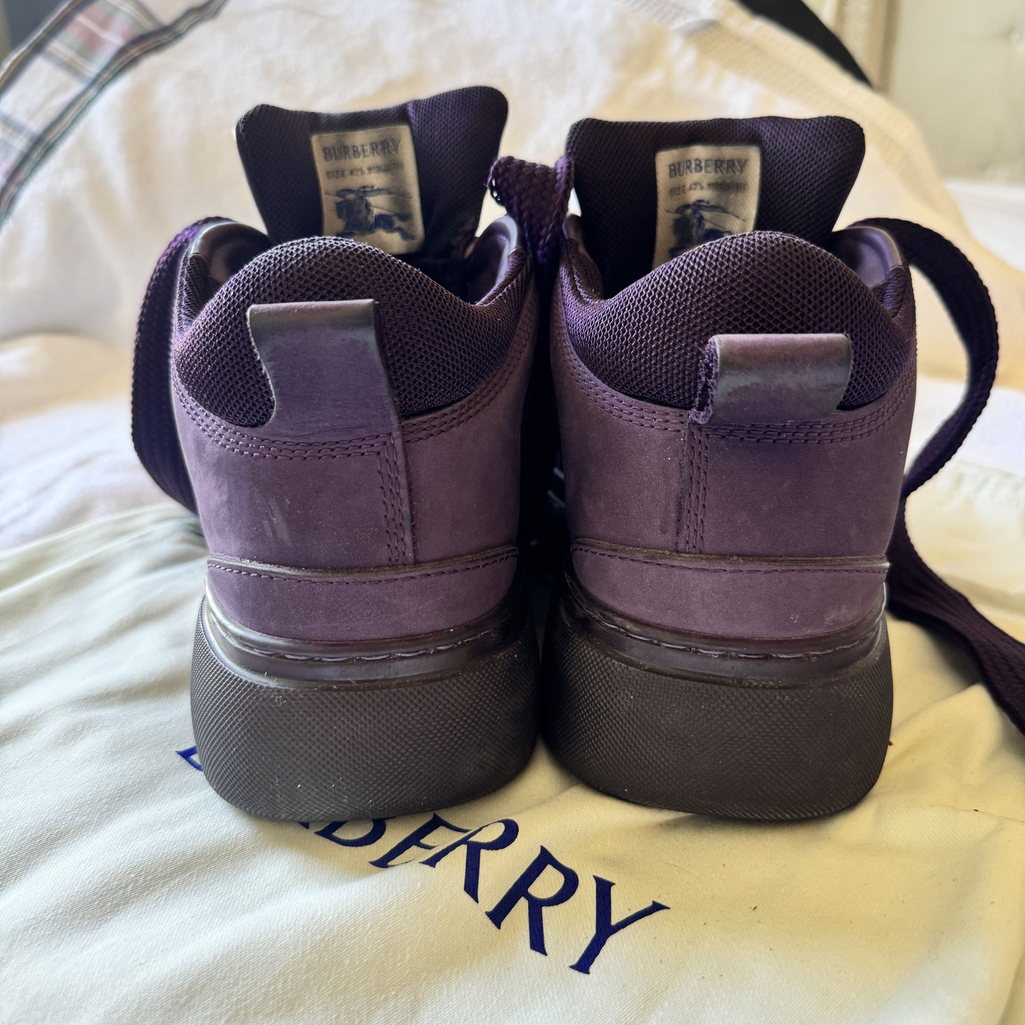 Burberry Burberry Nubuck Trek hiking Boots Purple Size US 8.5 / EU 41-42 - 5 Thumbnail