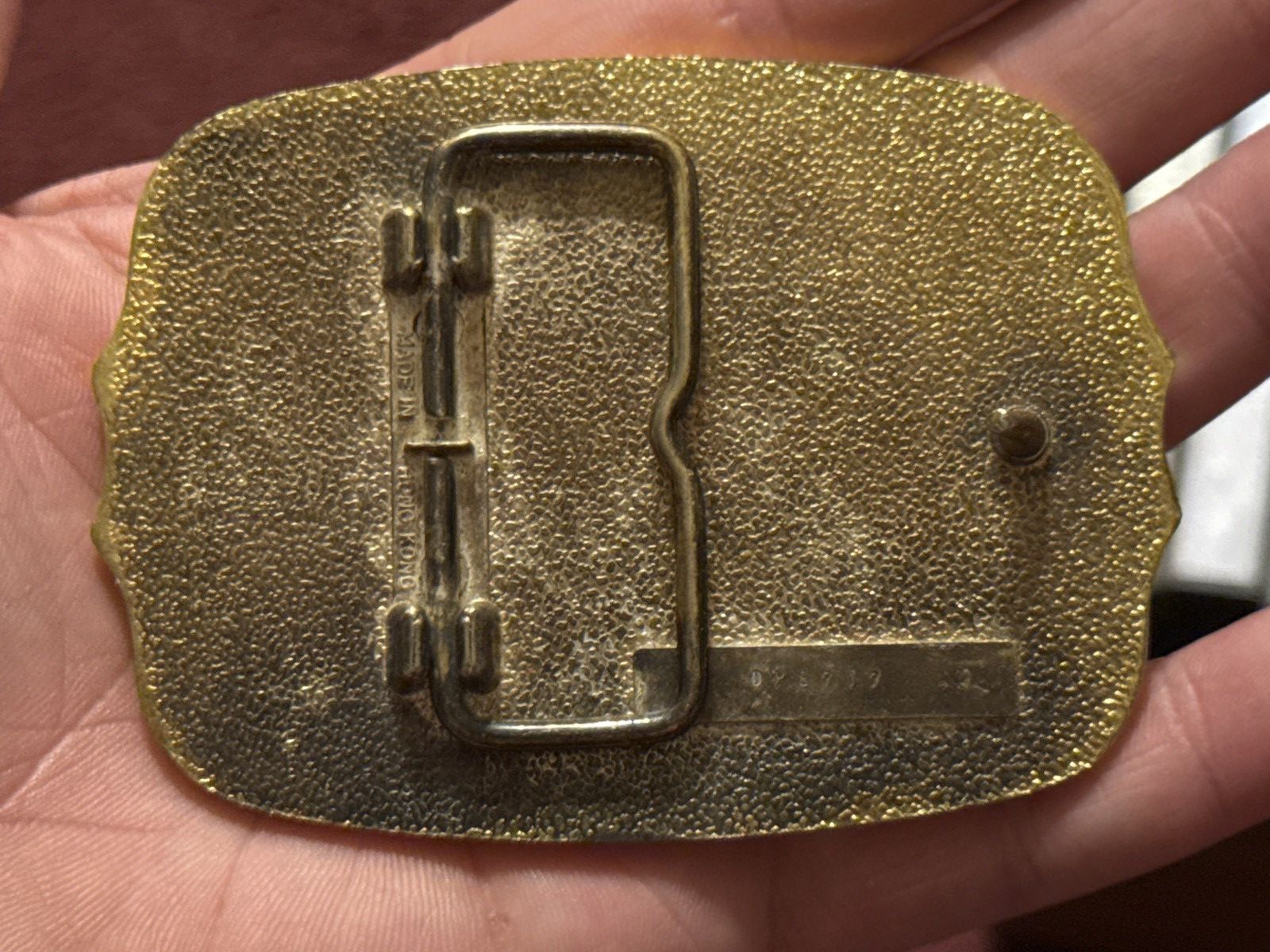 Vintage Gold eagle belt buckle made in hong kong 70s Size ONE SIZE - 2 Thumbnail