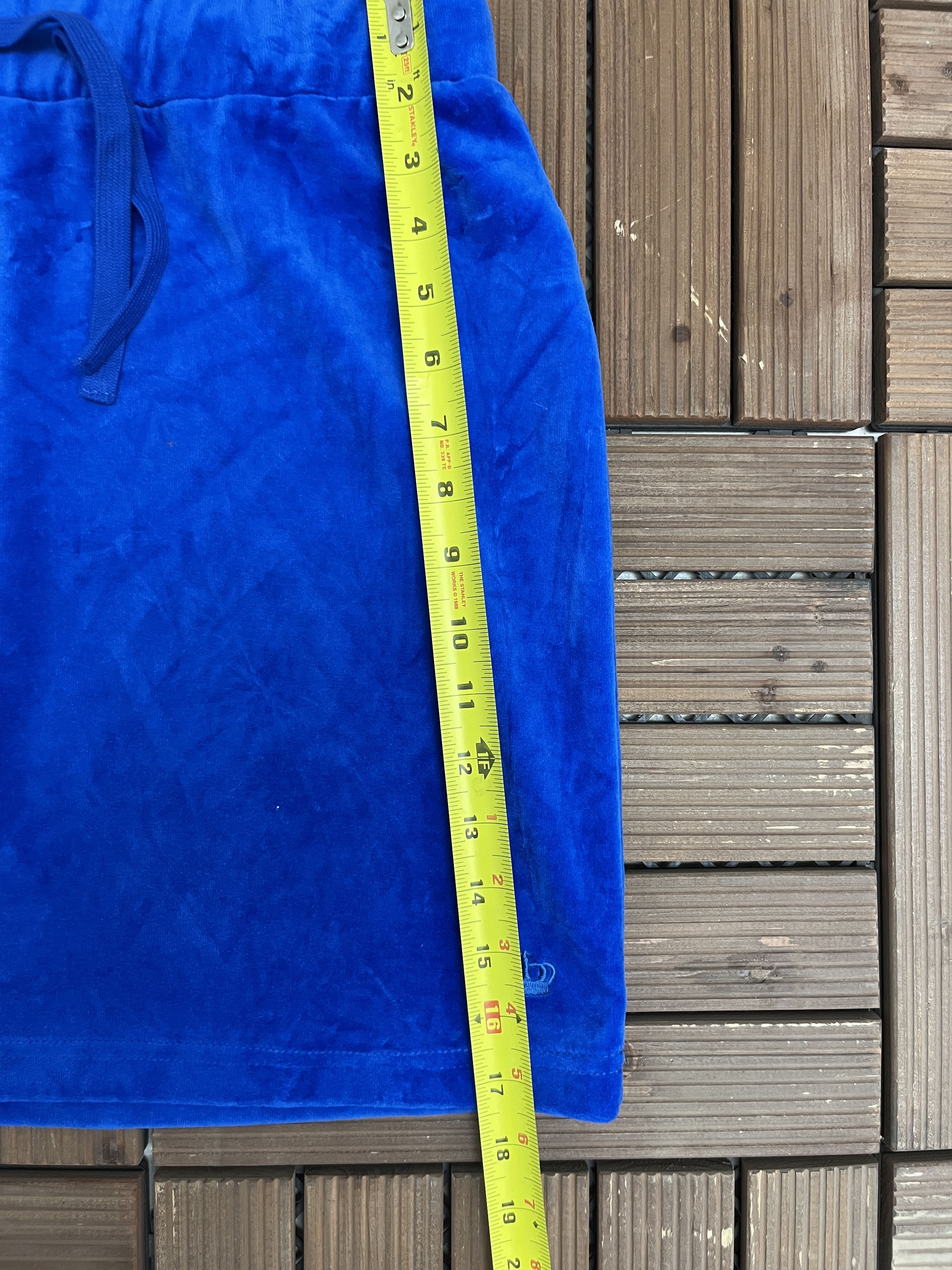 Juicy Couture × Vintage Juicy by Juicy Couture Vintage Velour Blue Skirt Size 30" / US 8 / IT 44 - 7 Thumbnail