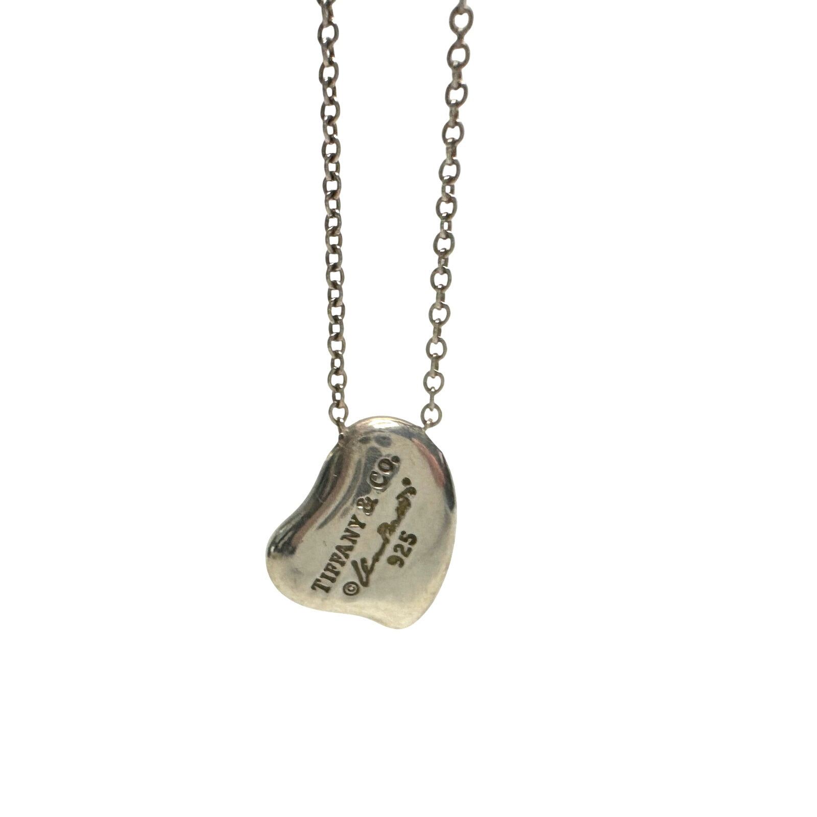 Tiffany & Co. Tiffany and Co Elsa Peretti Full Heart Necklace 16" Dust Bag Size ONE SIZE - 12 Thumbnail