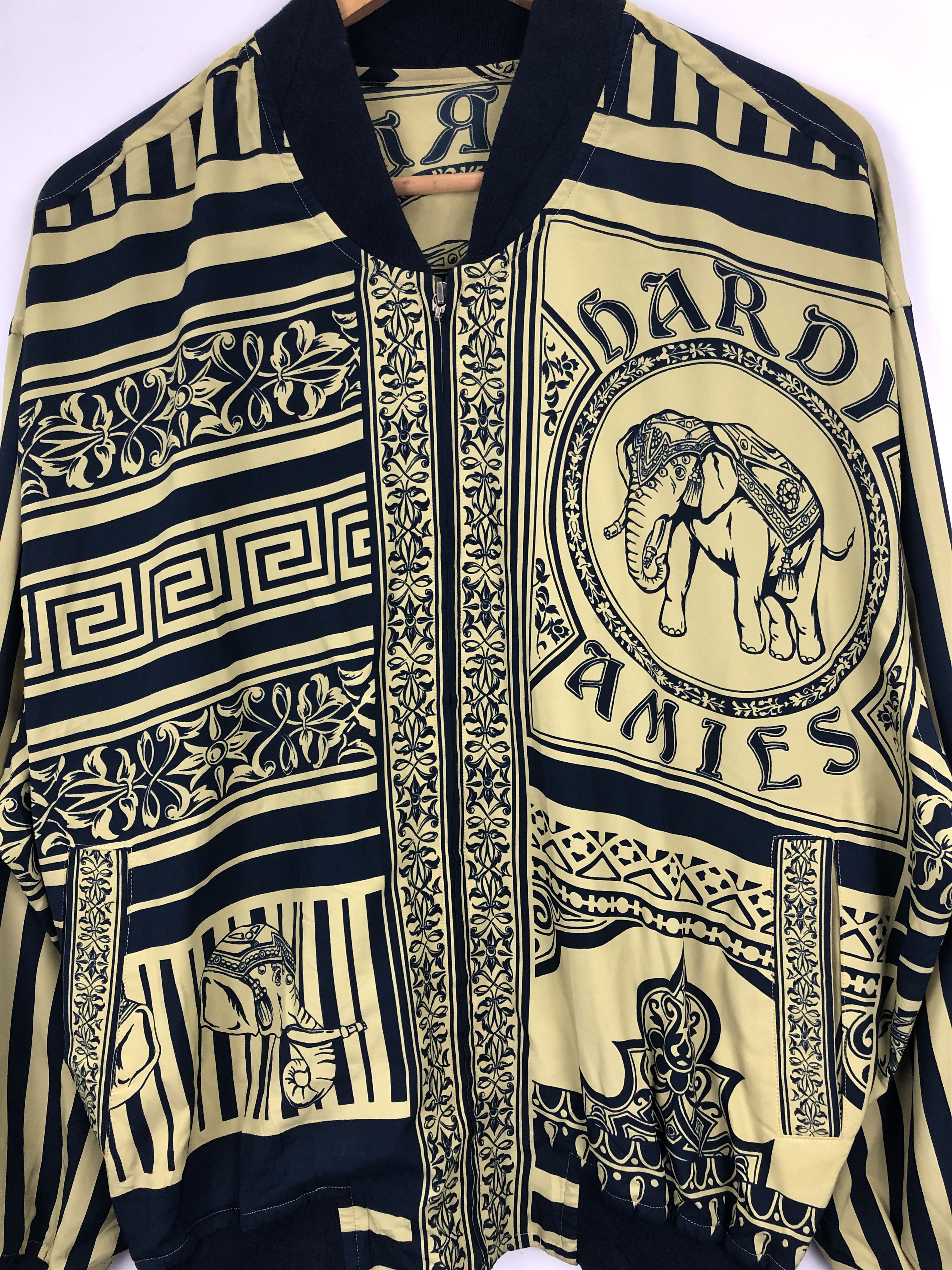 Hardy Amies Vintage Hardy Amies Silk Fullprinted Jacket Size US L / EU 52-54 / 3 - 8 Thumbnail