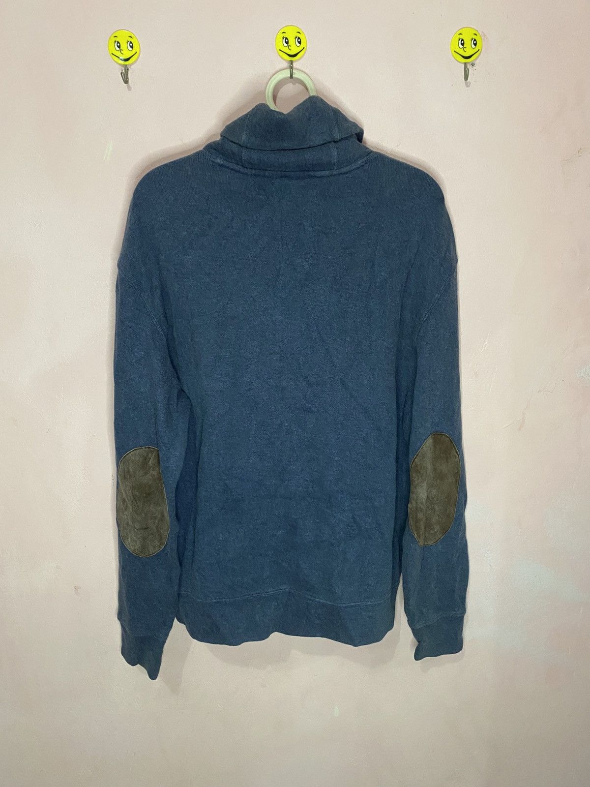 Polo Ralph Lauren × Ralph Lauren × Vintage Vintage polo ralph lauren sweater with leather elbow patches Size US L / EU 52-54 / 3 - 3 Thumbnail