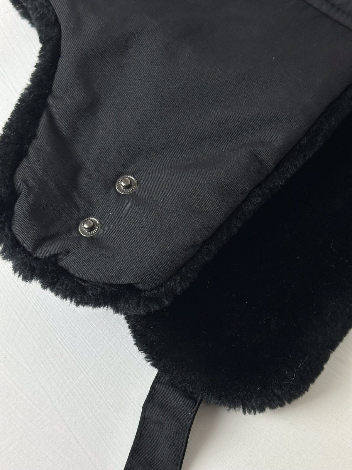Hysteric Glamour × Vintage Crazy Y2K Mohair Fuzzy Hat Ushanka Punk Huge Size ONE SIZE - 3 Thumbnail