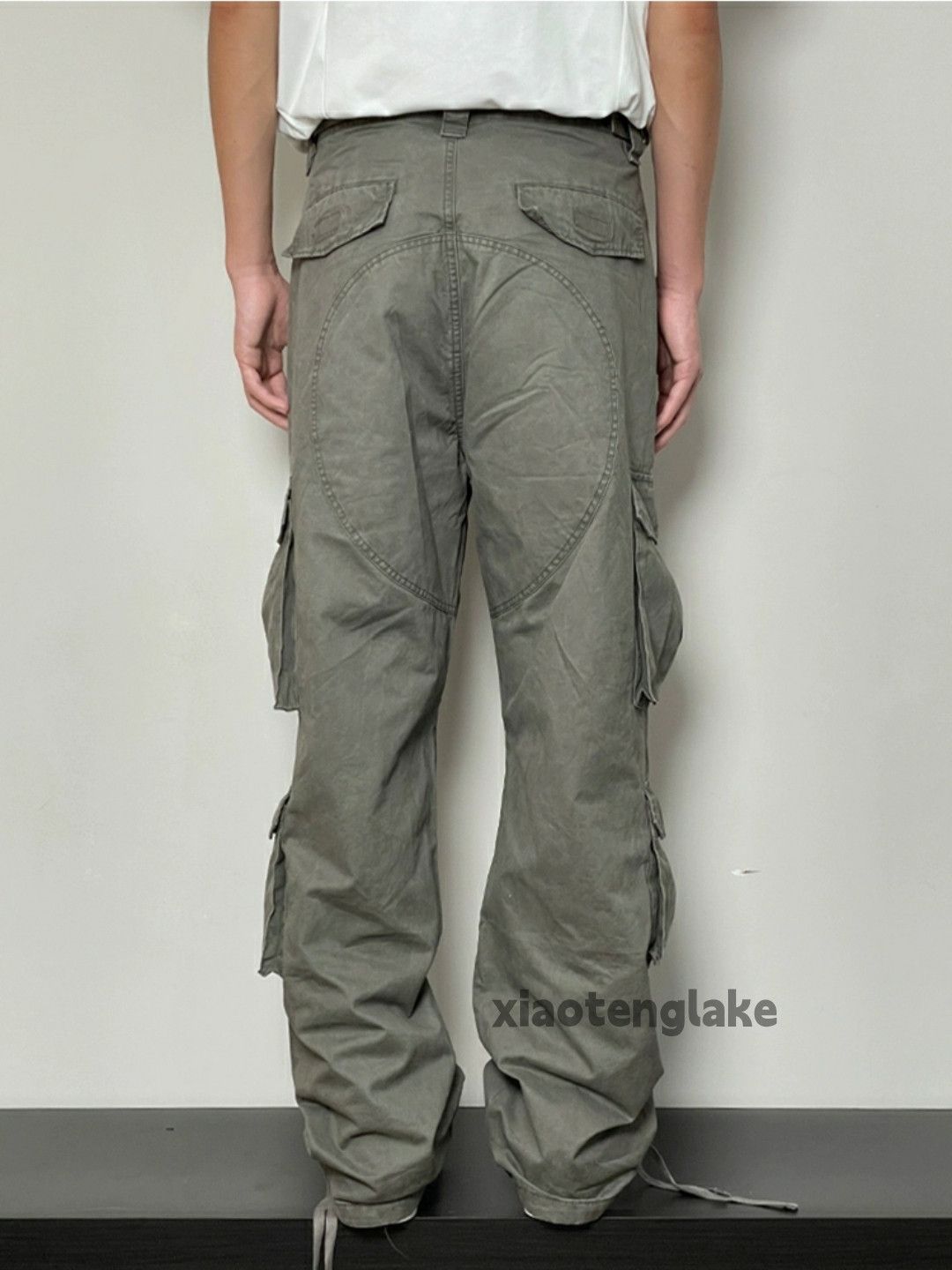 Designer × Japanese Brand × Vintage washed faded cleanfit utility military baggy cargo pants Size US 32 / EU 48 - 4 Thumbnail