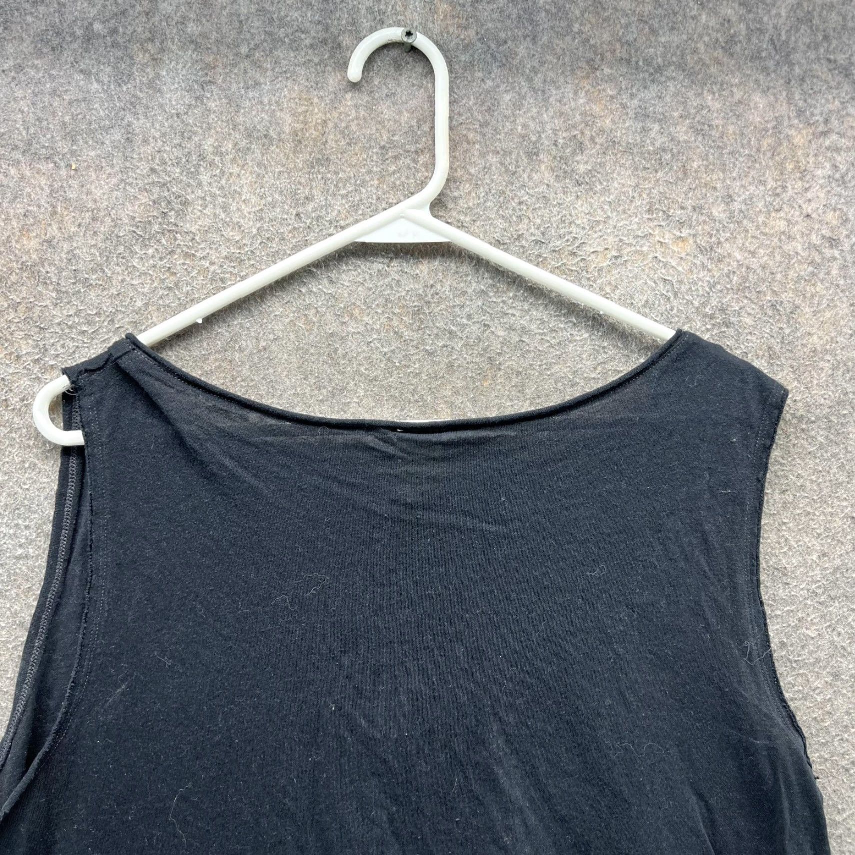 Free People Free People Tank Top Womens Small Black V Neck Layered Asym Hem Hi Low Tunic Top Size S / US 4 / IT 40 - 3 Thumbnail