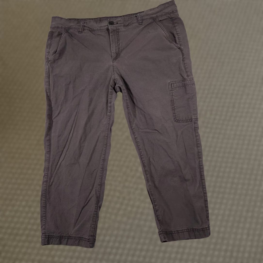 Eddie Bauer Eddie Bauer Pants Womens 16 Gray Cargo Utility Stretch Casual Size 38" / US 16 / IT 52 - 1 Thumbnail
