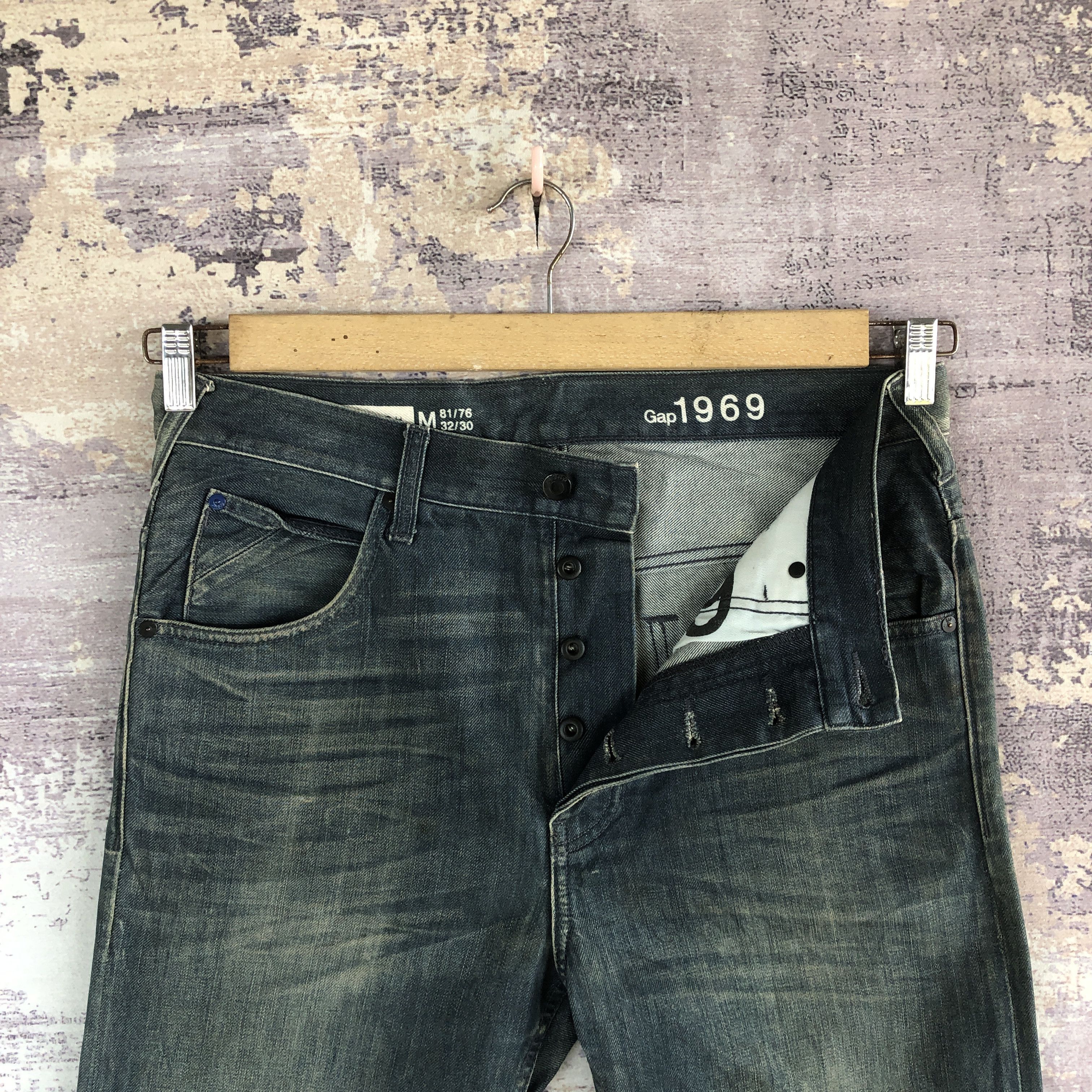 Gap Vintage 90s GAP Jeans Dirty GAP 1969 Denim Pants Size US 34 / EU 50 - 6 Thumbnail
