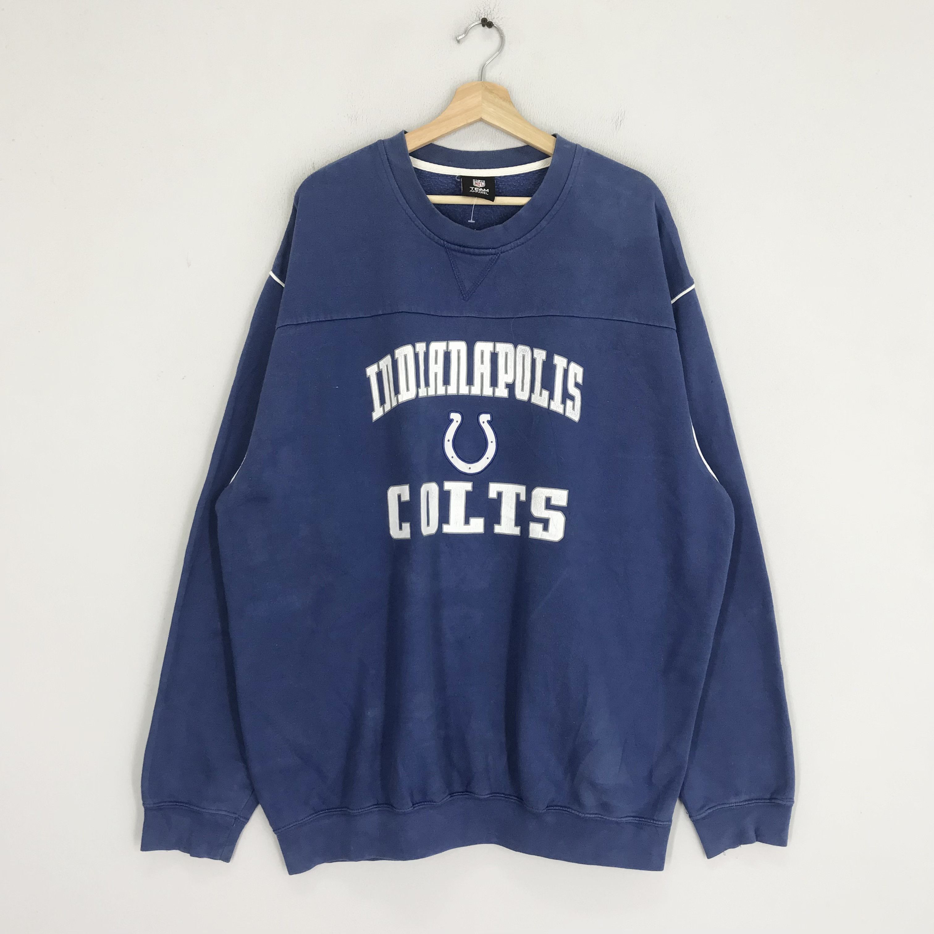 Indian Motorcycle Vintage Indianapolis Colts Blue Sweatshirt - 451 Size US XXL / EU 58 / 5 - 1 Thumbnail