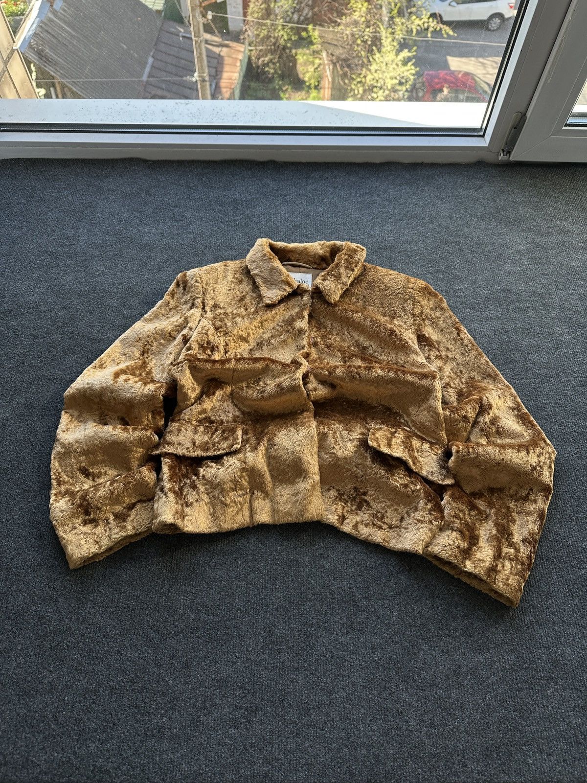 Other WMN LUXURY 🚨 FAUX FUR BROWN BEIGE JACKET OPIUM LONG SLEEVE Size M / US 6-8 / IT 42-44 - 1 Thumbnail