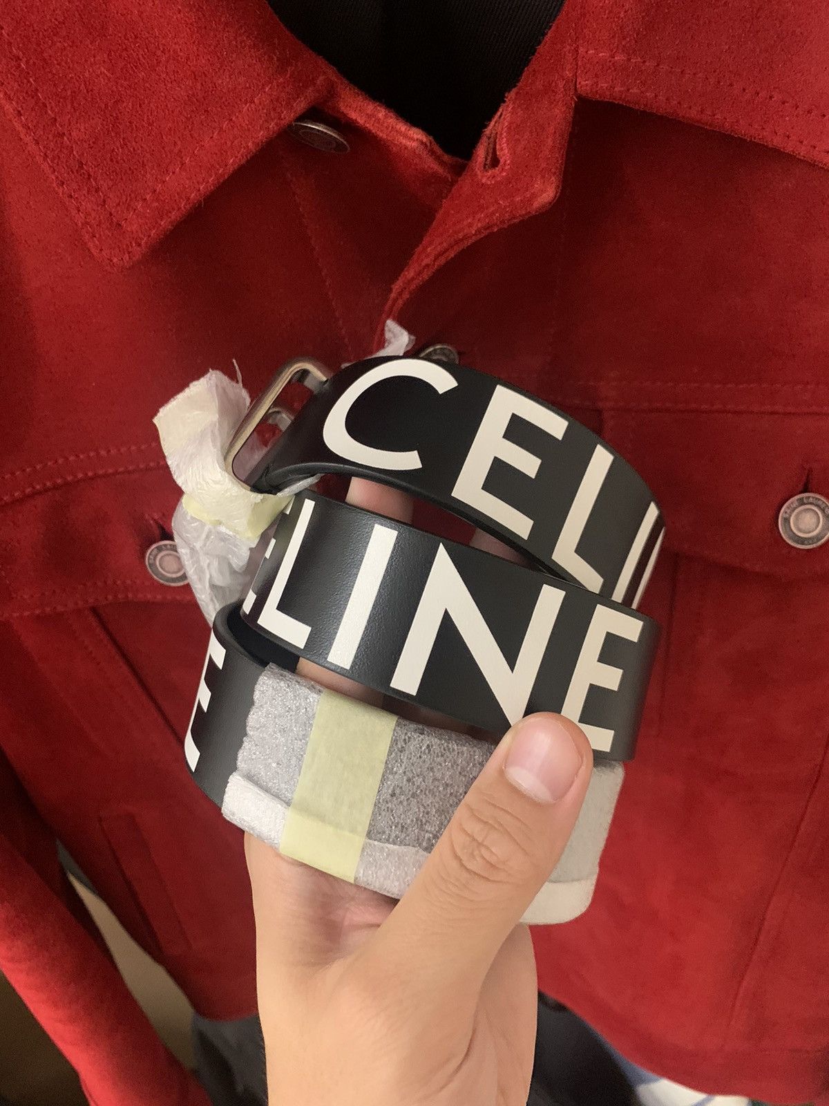 Celine 2022SS western calfskin belt