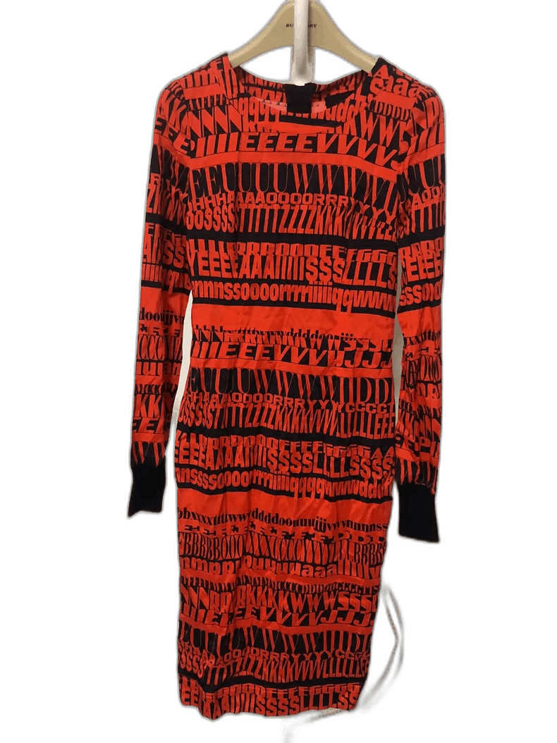 Dolce & Gabbana D&G Long Sleeve Dress with Unique Print Size US M / EU 48-50 / 2 - 1 Thumbnail