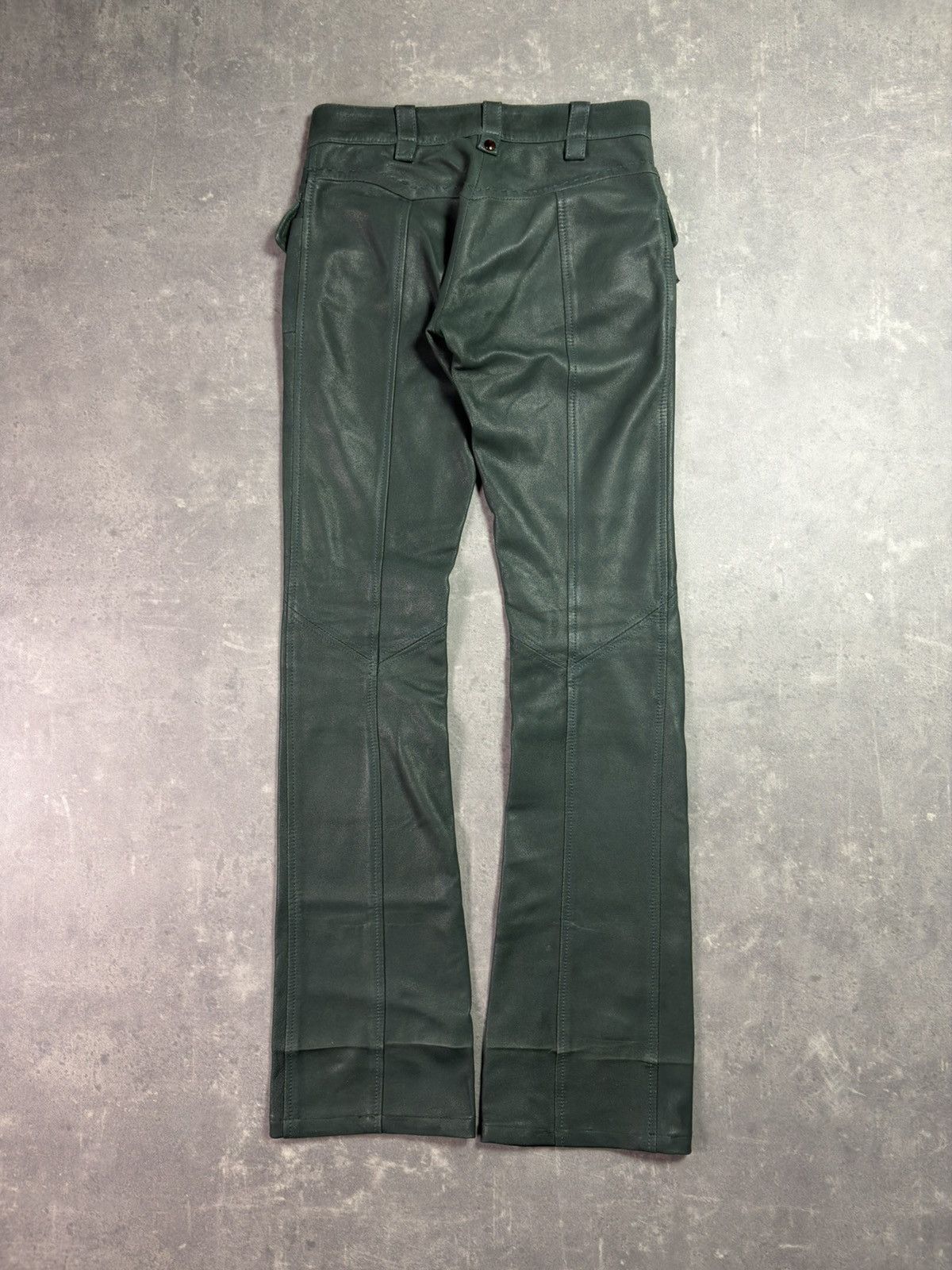Just Cavalli 00s Leather Just Cavalli Cargo Flared Pants 27 28 Archive Size US 27 - 2 Thumbnail