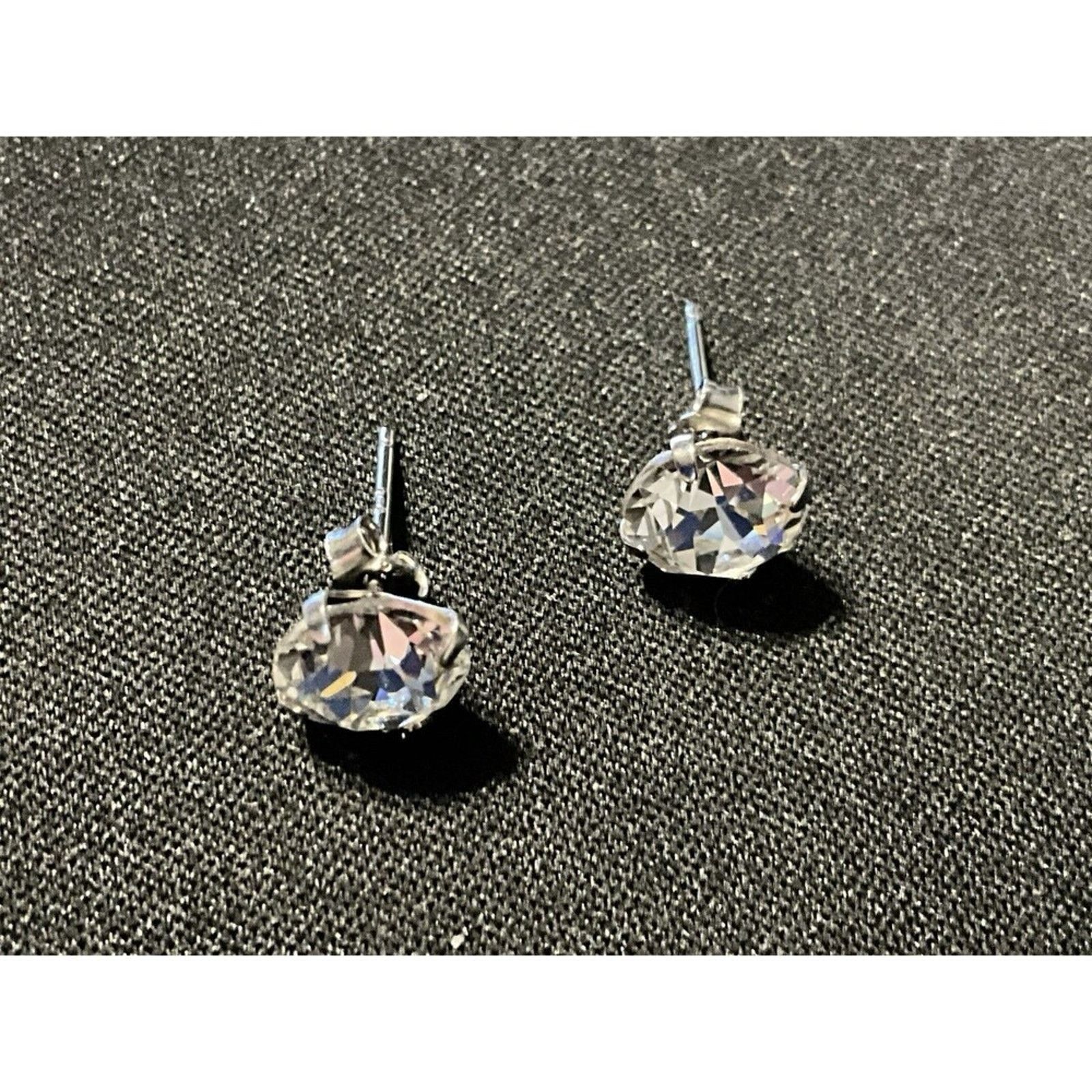 Other Vintage 925 Sterling Silver CZ Post Earrings Size ONE SIZE - 2 Thumbnail