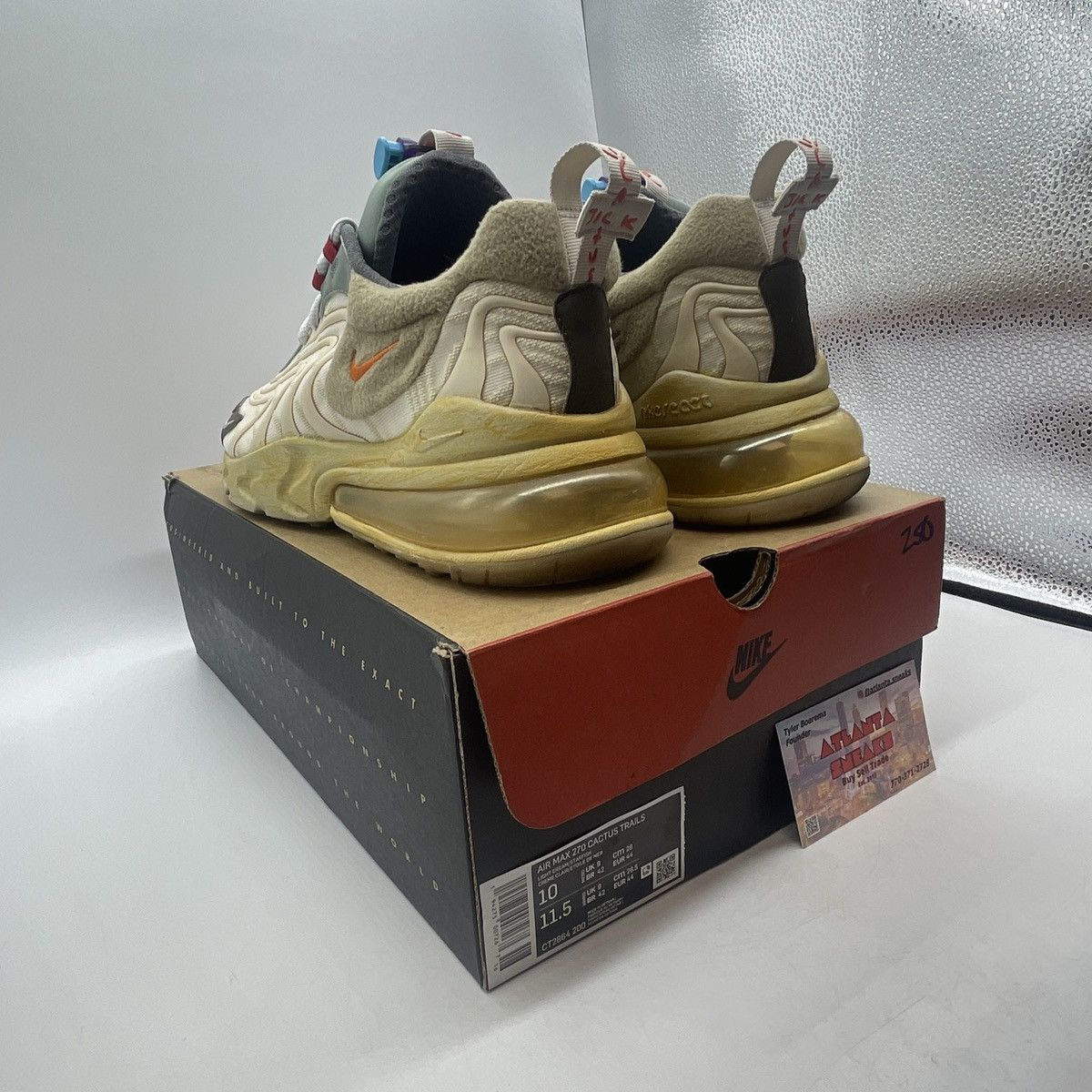 Nike Travis Scott x air max 270 cactus trail Size US 10 / EU 43 - 4 Thumbnail