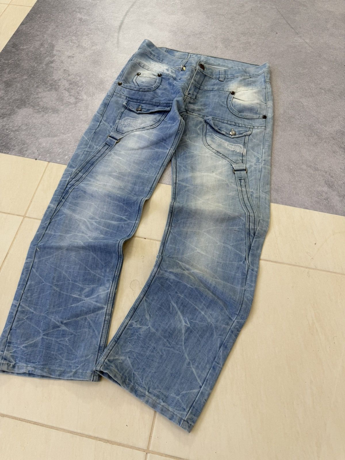 Hedi Slimane 00s Diesel Hedi Slimane Dior Style Washed Denim Jeans Size US 30 / EU 46 - 3 Thumbnail