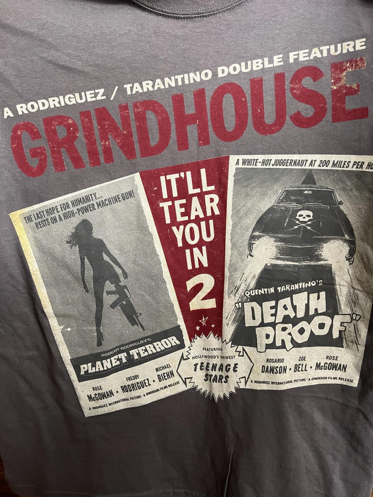 Anvil Grindhouse Movie T-shirt Rodriguez Tarantino 2007 Tee -M Size US M / EU 48-50 / 2 - 4 Thumbnail