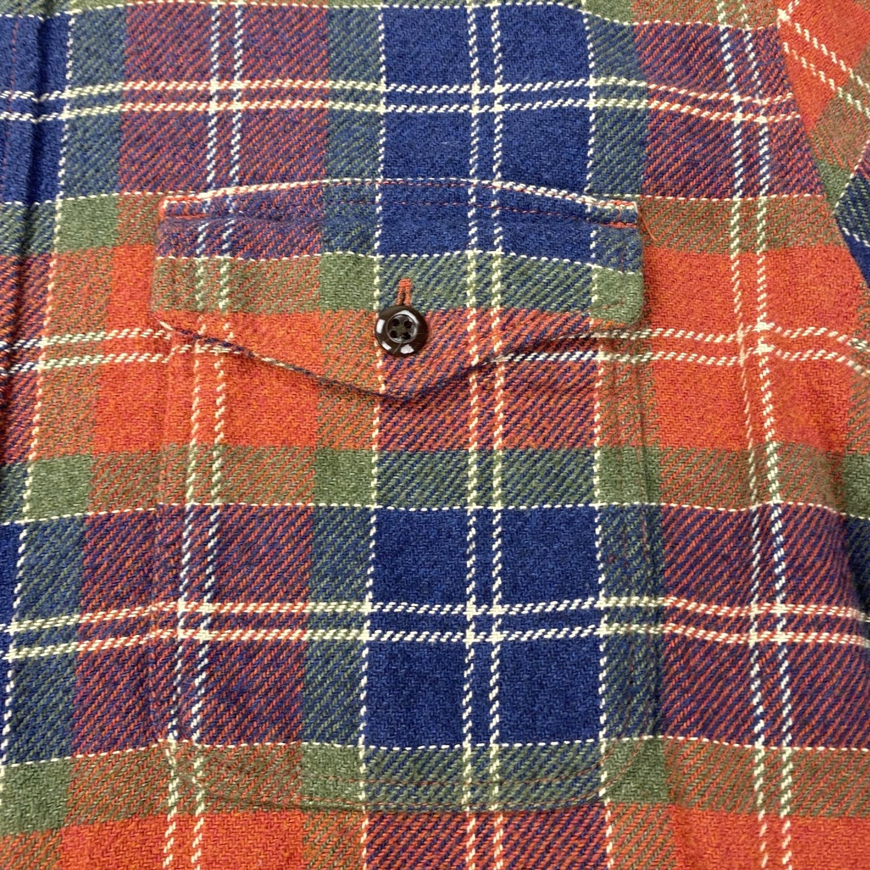 Wallace & Barnes VINTAGE Wallace & Barnes Shirt Men Large Blue Plaid Flannel Button-Down Cotton Pocket(s) Button Up 90s Theme Mens Size US L / EU 52-54 / 3 - 2 Thumbnail