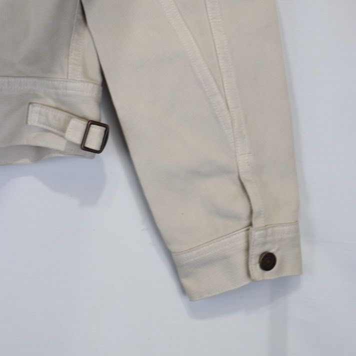 Tom Ford o1rshd1 Denim Jacket in Ivory Size US M / EU 48-50 / 2 - 14 Thumbnail