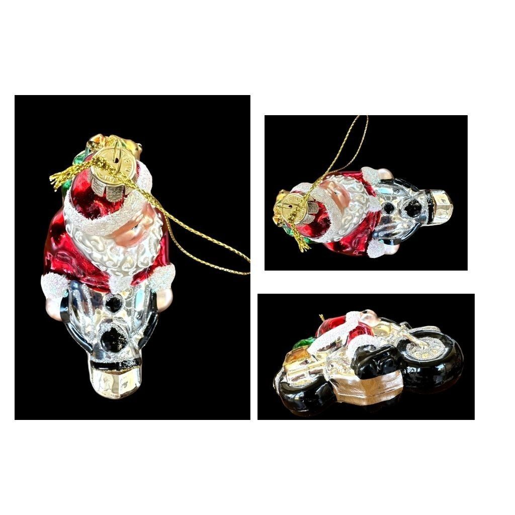 Other Santa Claus Motorcycle Christmas Ornament New Sleigh Toys No Size ONE SIZE - 11 Thumbnail