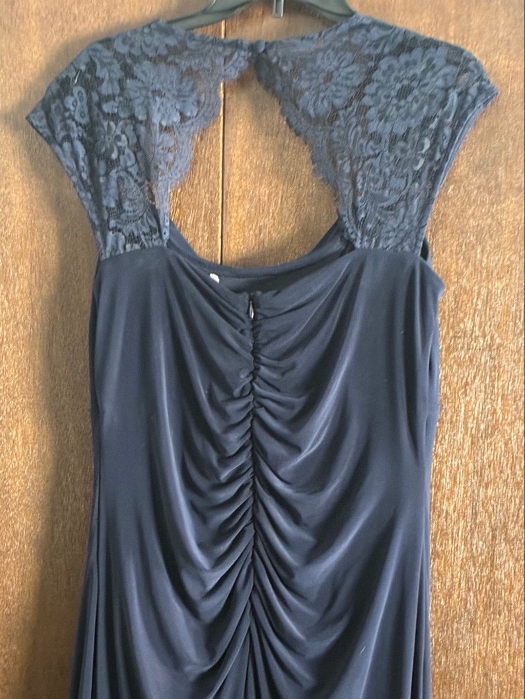 Unowned MSK SIZE 12 Navy Lace Dress Size XL / US 12-14 / IT 48-50 - 4 Thumbnail