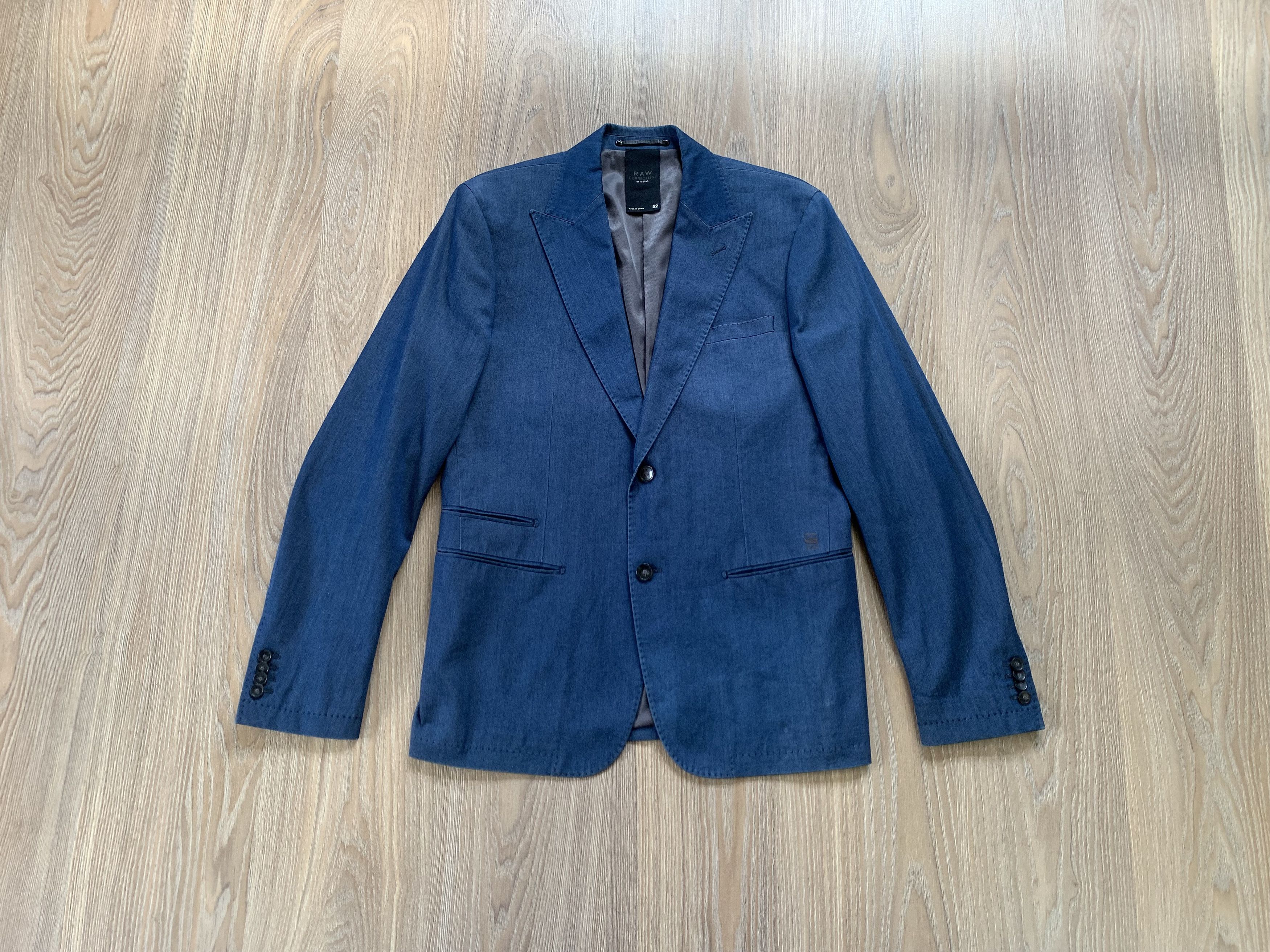 G-Star Mens G-Star Raw Correct Line Tailored Blazer Denim Jacket Size 52S - 1 Thumbnail