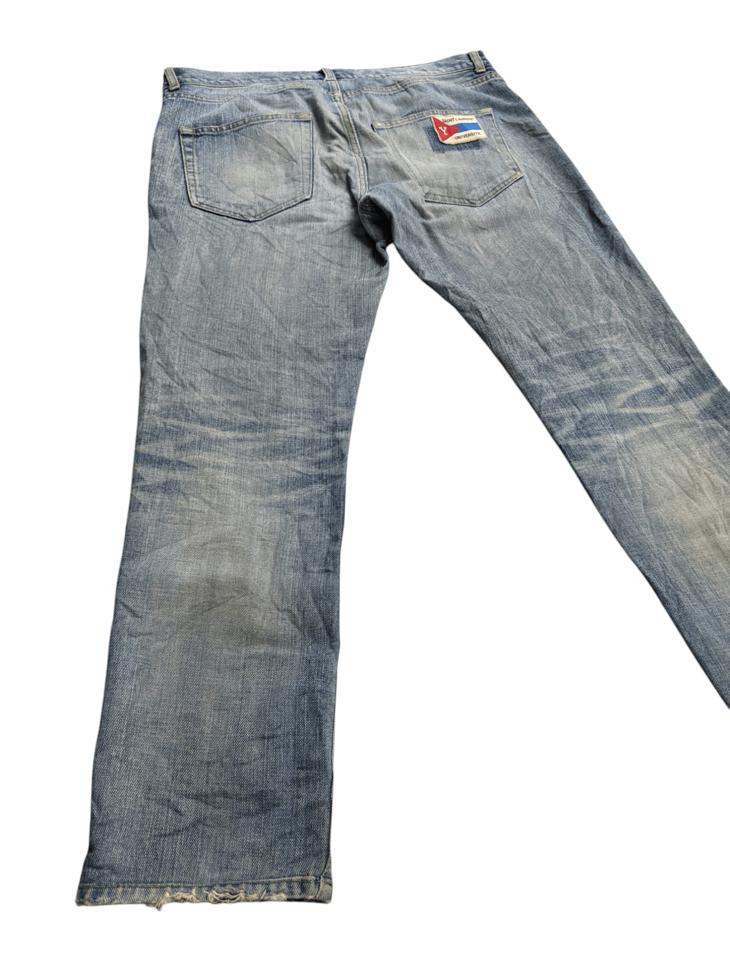 Saint Laurent Paris AW 17 University Distressed Light Wash Size US 32 / EU 48 - 14 Thumbnail