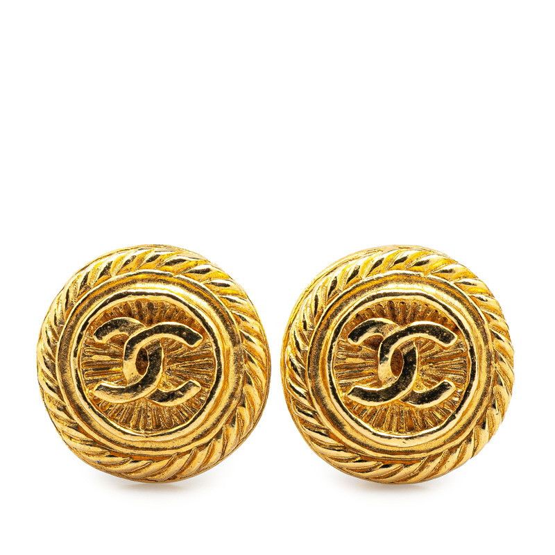 Chanel Chanel Chanel Coco Mark Earrings Metal Earrings Size ONE SIZE - 1 Thumbnail