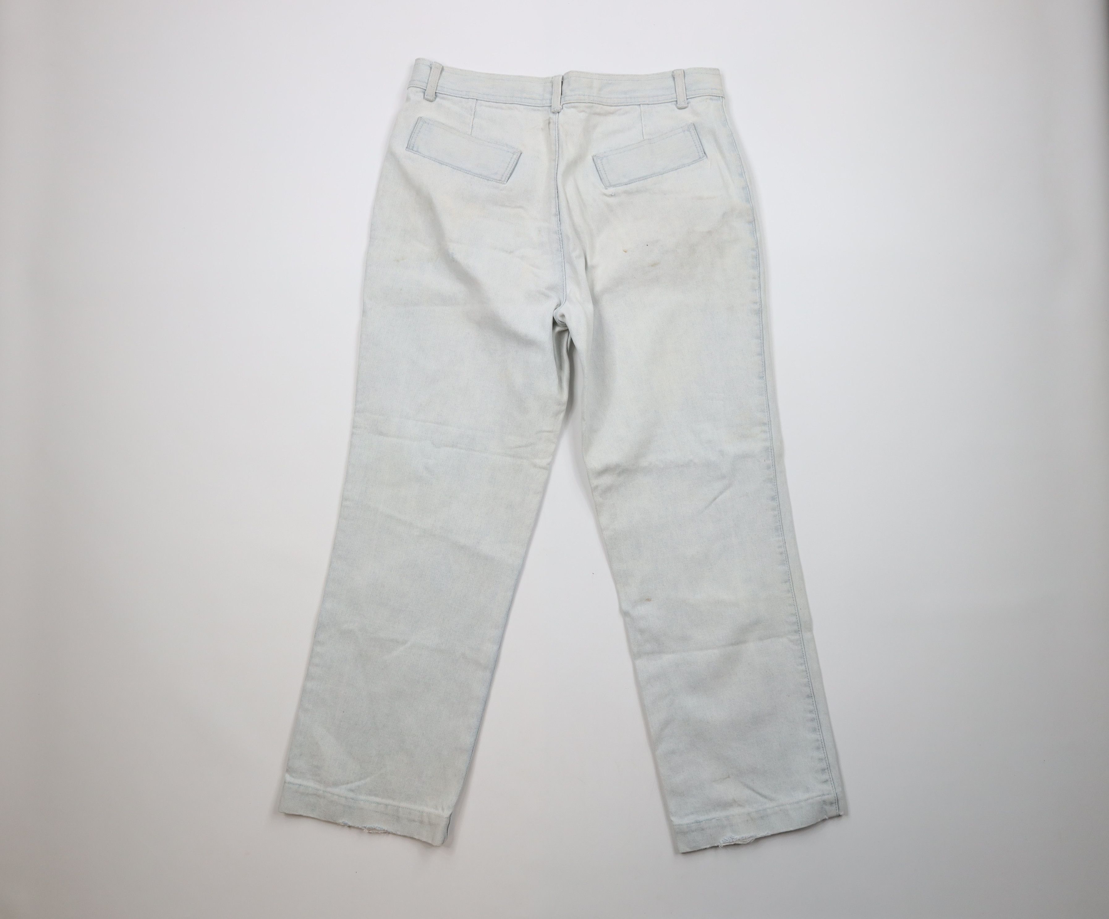 Vintage Vintage 70s Streetwear Flared Bootcut Denim Jeans Blue Size US 32 / EU 48 - 10 Thumbnail