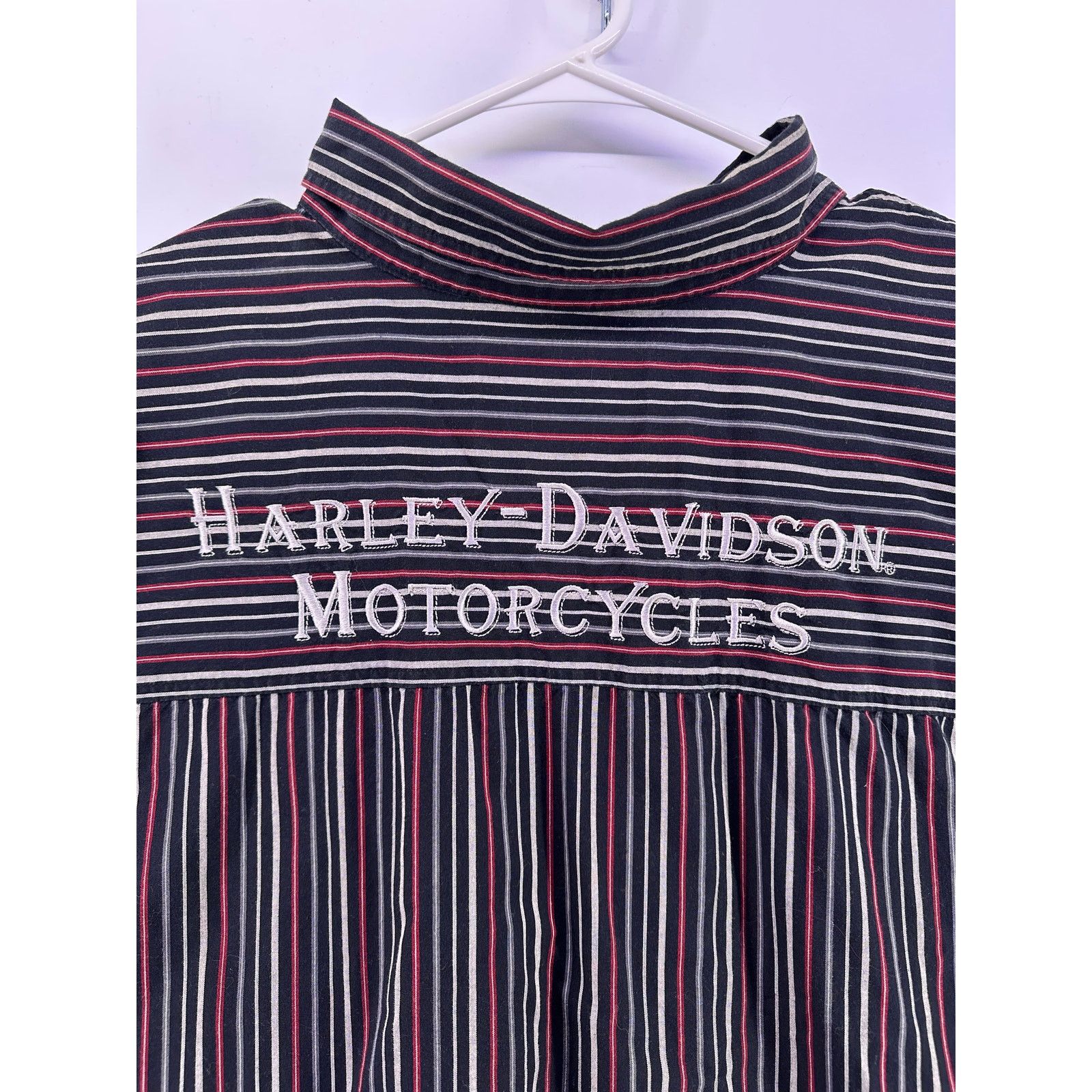 Harley Davidson Harley Davidson Striped Button Shirt Long Sleeve Size 3xl Size US XXL / EU 58 / 5 - 11 Thumbnail
