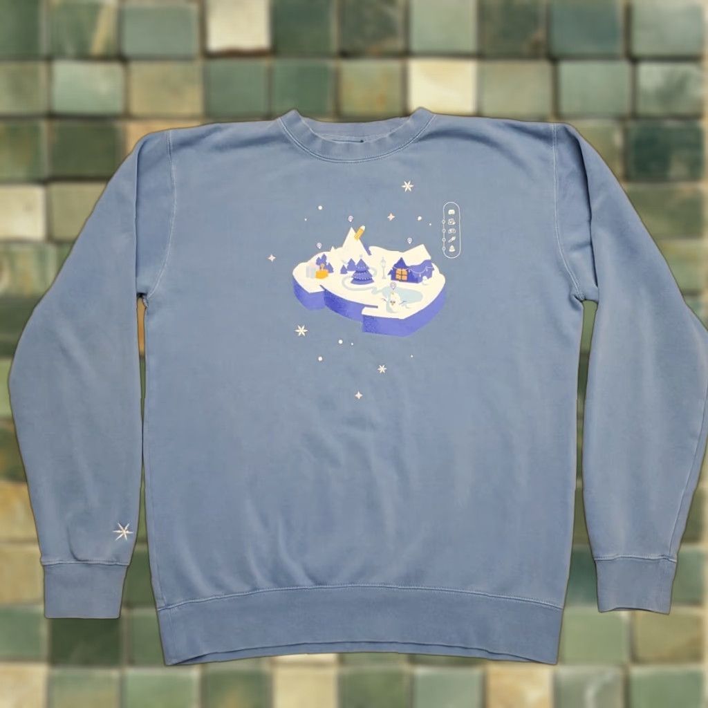 Vintage Discord Sweatshirt Mens Medium Blue Snowsgiving Fleece Pullover Crewneck Sweater Size US M / EU 48-50 / 2 - 1 Thumbnail