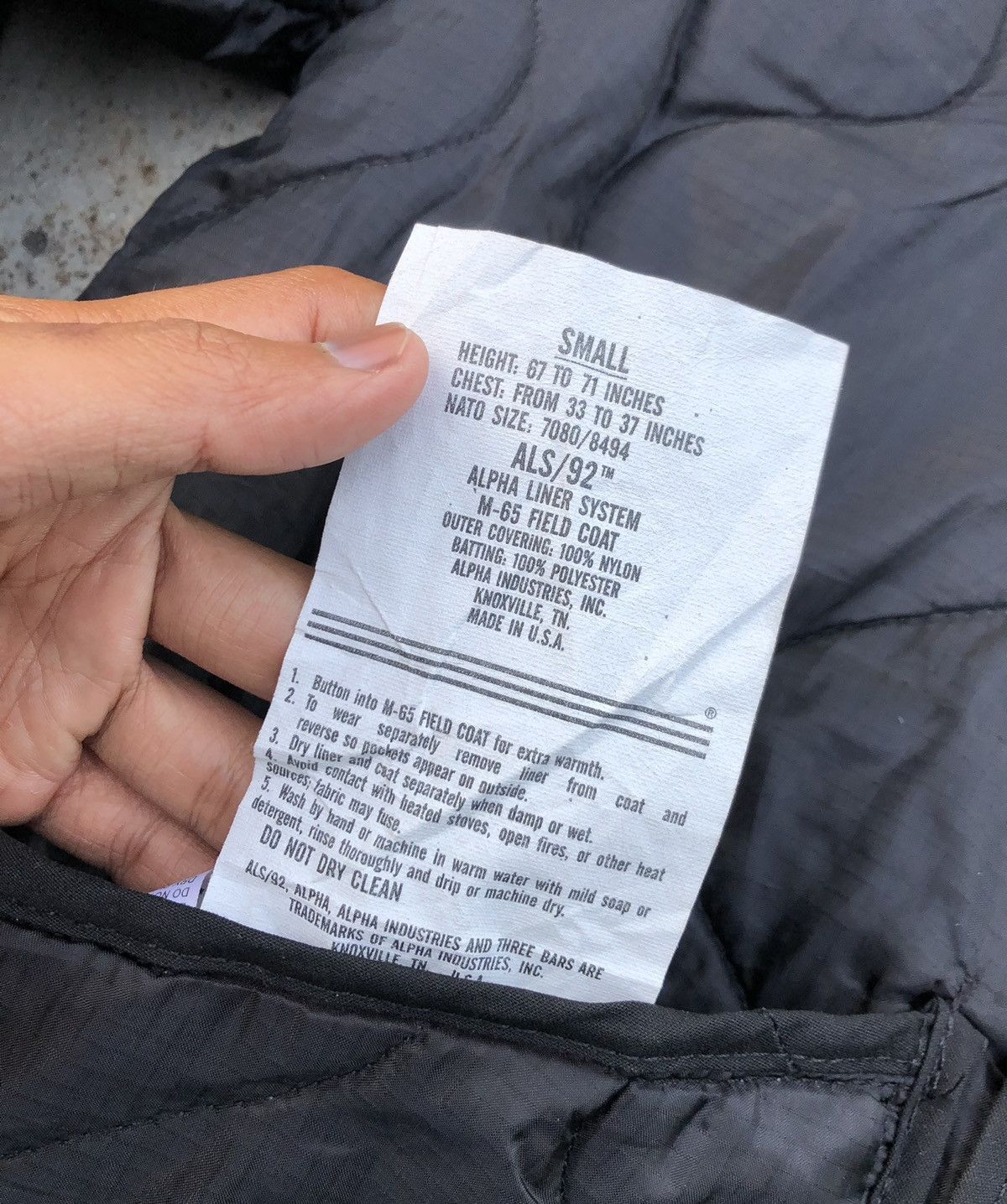 Alpha Industries M65 FIELD COAT LINER BY ALPHA INDUSTRIES Size US S / EU 44-46 / 1 - 4 Thumbnail