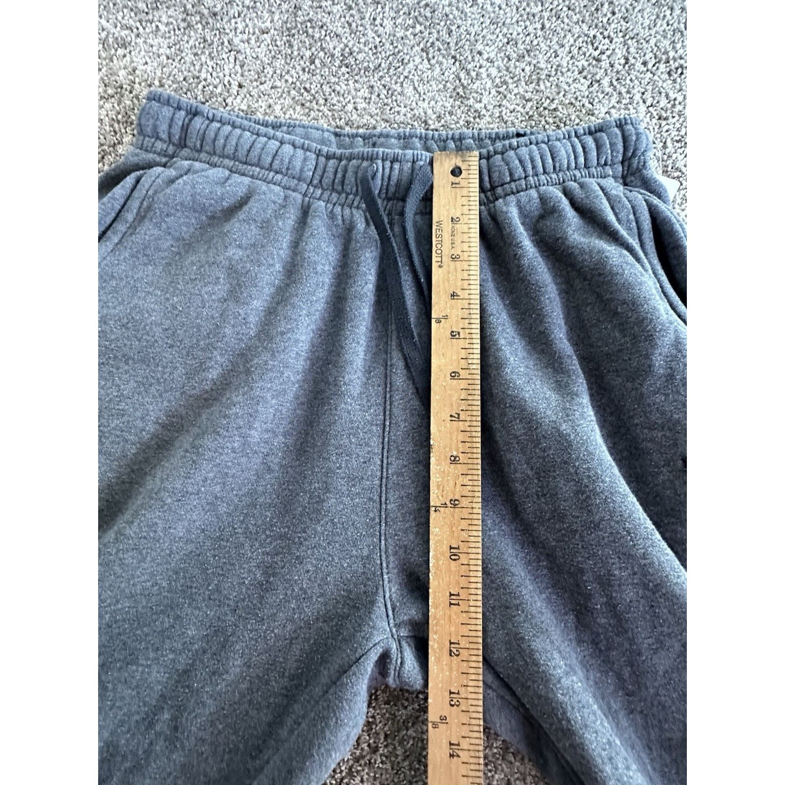 Nike Nike Fleece Jogger Sweatpants Mens Small Gray JUST DO IT Size US 29 - 3 Thumbnail