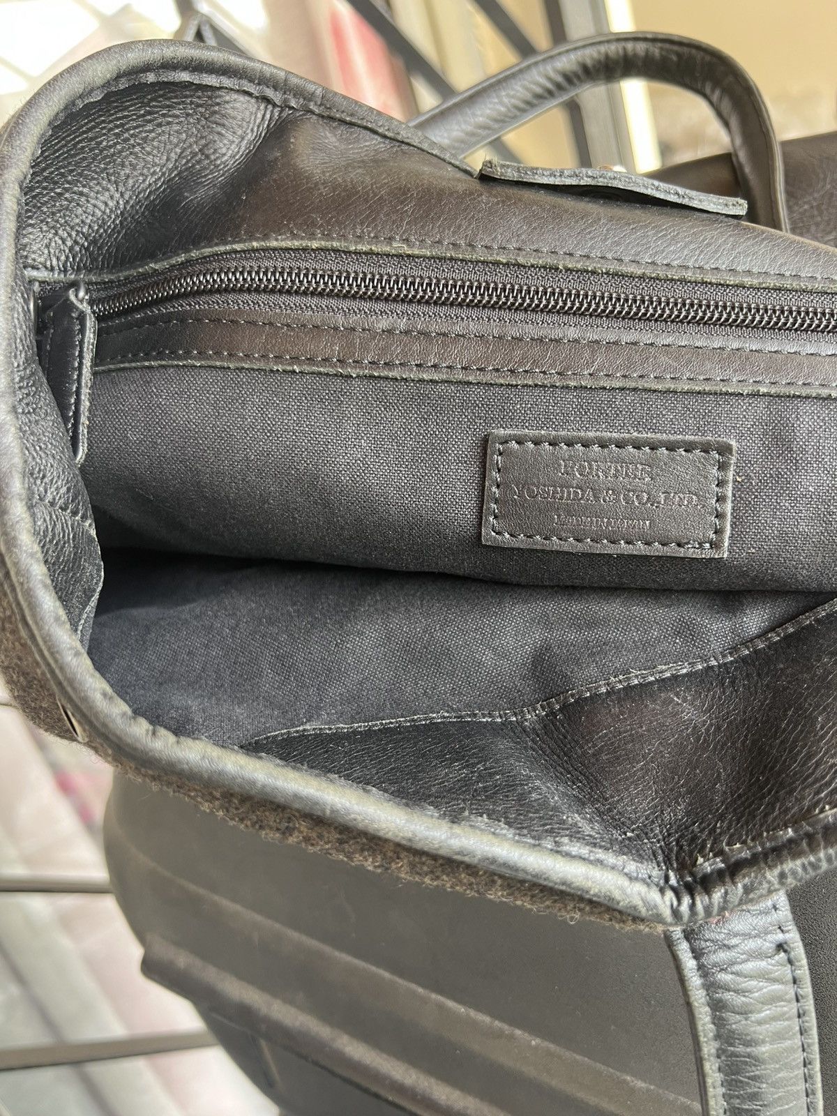 Porter Vintage Porter by Yoshida Hybrid Leather Wool Large Tote Bag Size ONE SIZE - 24 Thumbnail