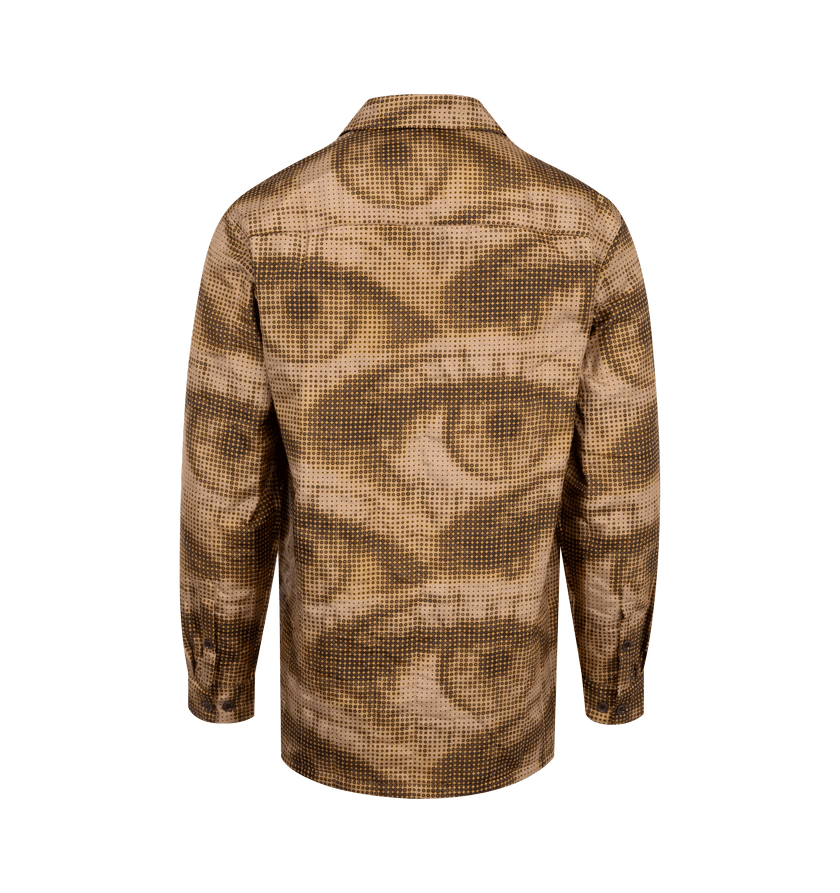 Dries Van Noten o1h1sh11224 Cornish Shirt in Khaki Size US M / EU 48-50 / 2 - 2 Thumbnail