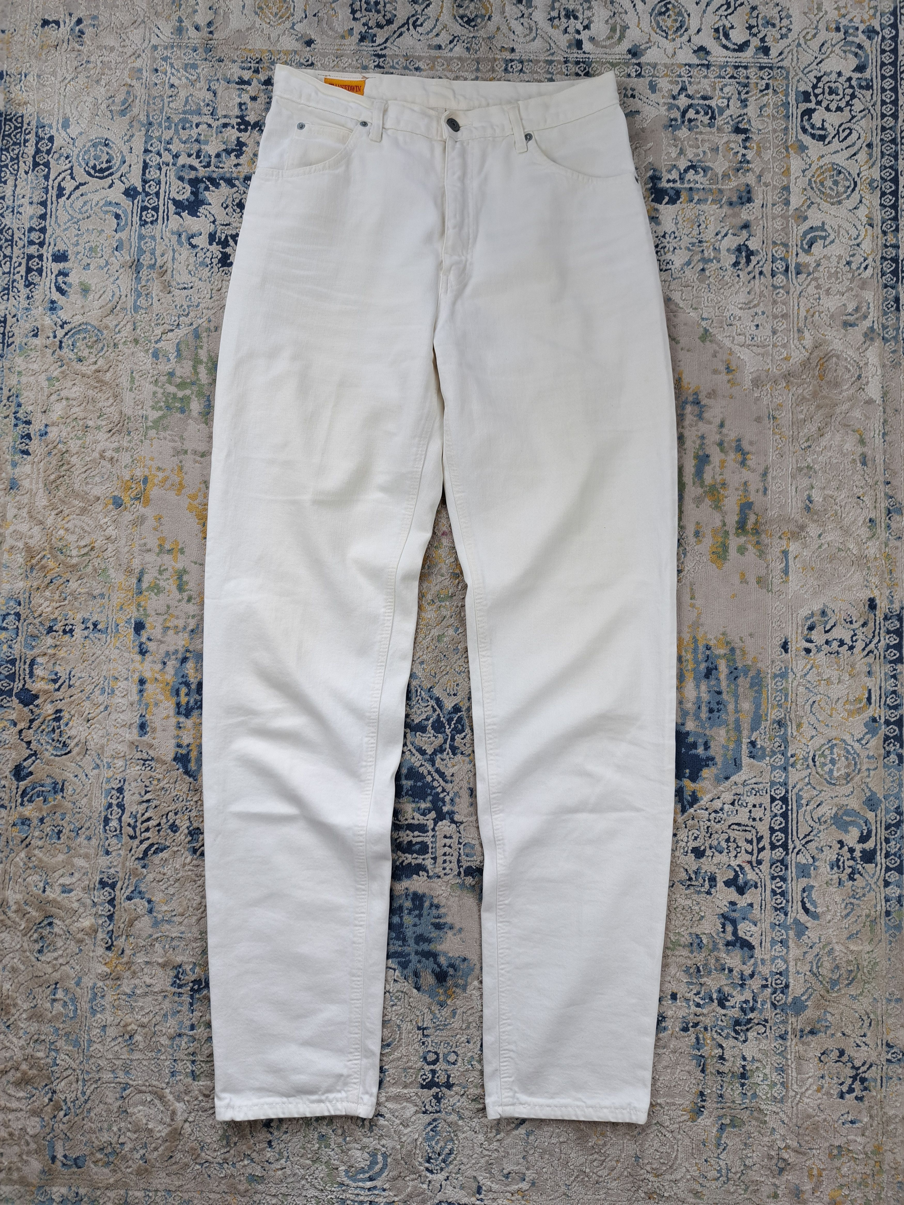 Edwin Vintage 90s Edwin Made in Japan White Denim Straight Pants Size US 32 / EU 48 - 3 Thumbnail