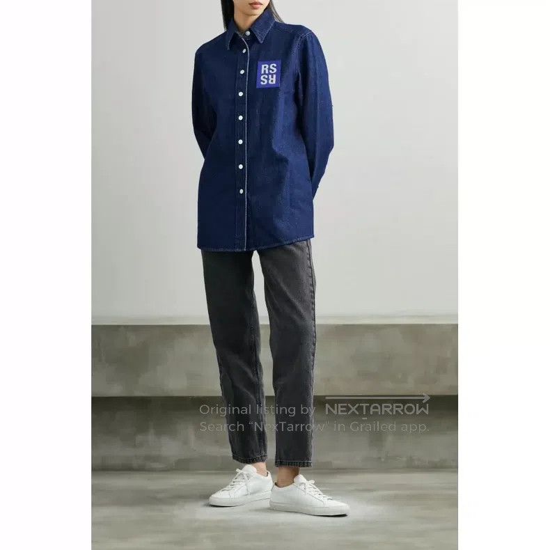 Raf Simons Raf Simons Unisex denim logo shirt Size US S / EU 44-46 / 1 - 8 Thumbnail