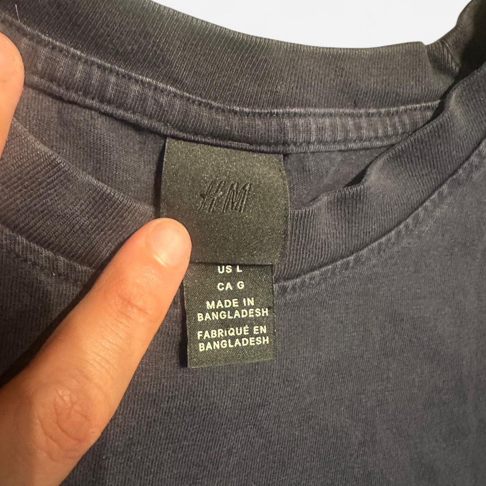 H&M Vintage wash hm nyc pocket tee Size US L / EU 52-54 / 3 - 2 Thumbnail