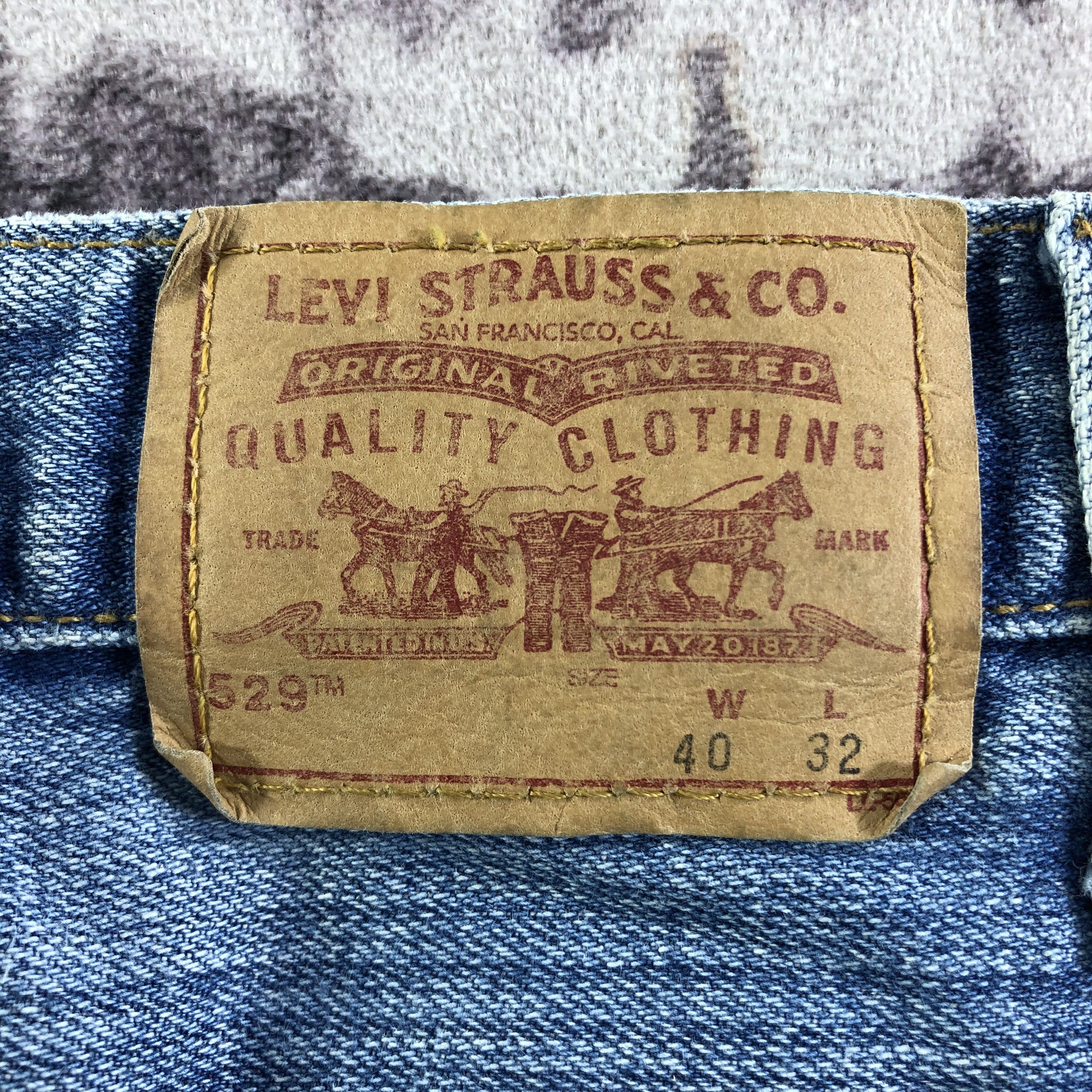 Levi's × Vintage Vintage Blue Wash Levis 529 Jeans-JM3387 Size US 42 / EU 58 - 5 Thumbnail