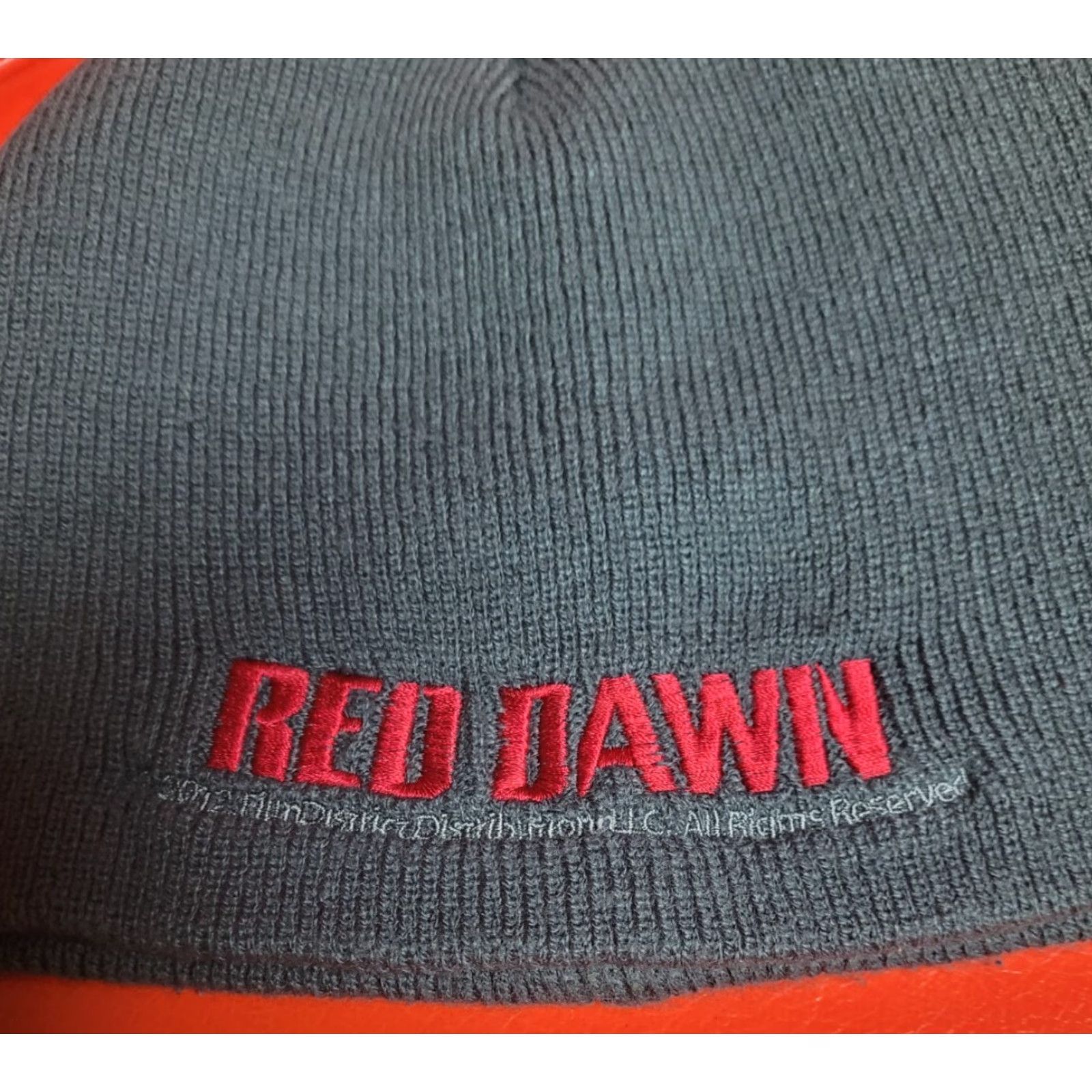 Vintage Red Dawn The Movie Beanie Hat Knit Gray Embroidered 2012 Promo Size ONE SIZE - 2 Thumbnail