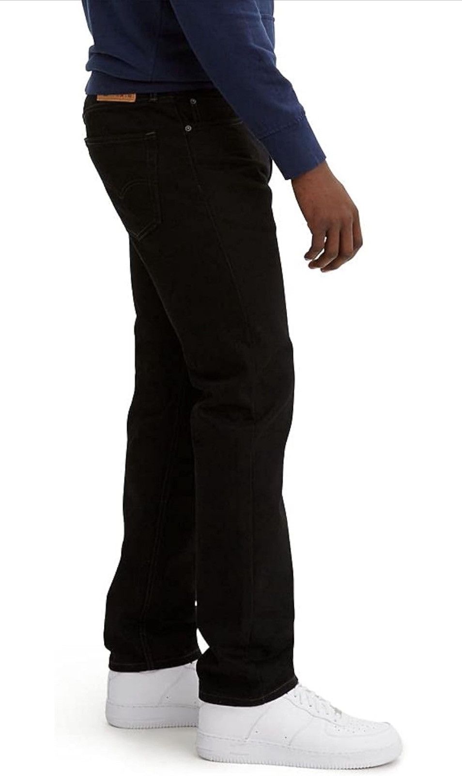 Levi's Black Levi's Men's 505 Regular Fit Jeans 33x34 Size US 33 - 3 Thumbnail